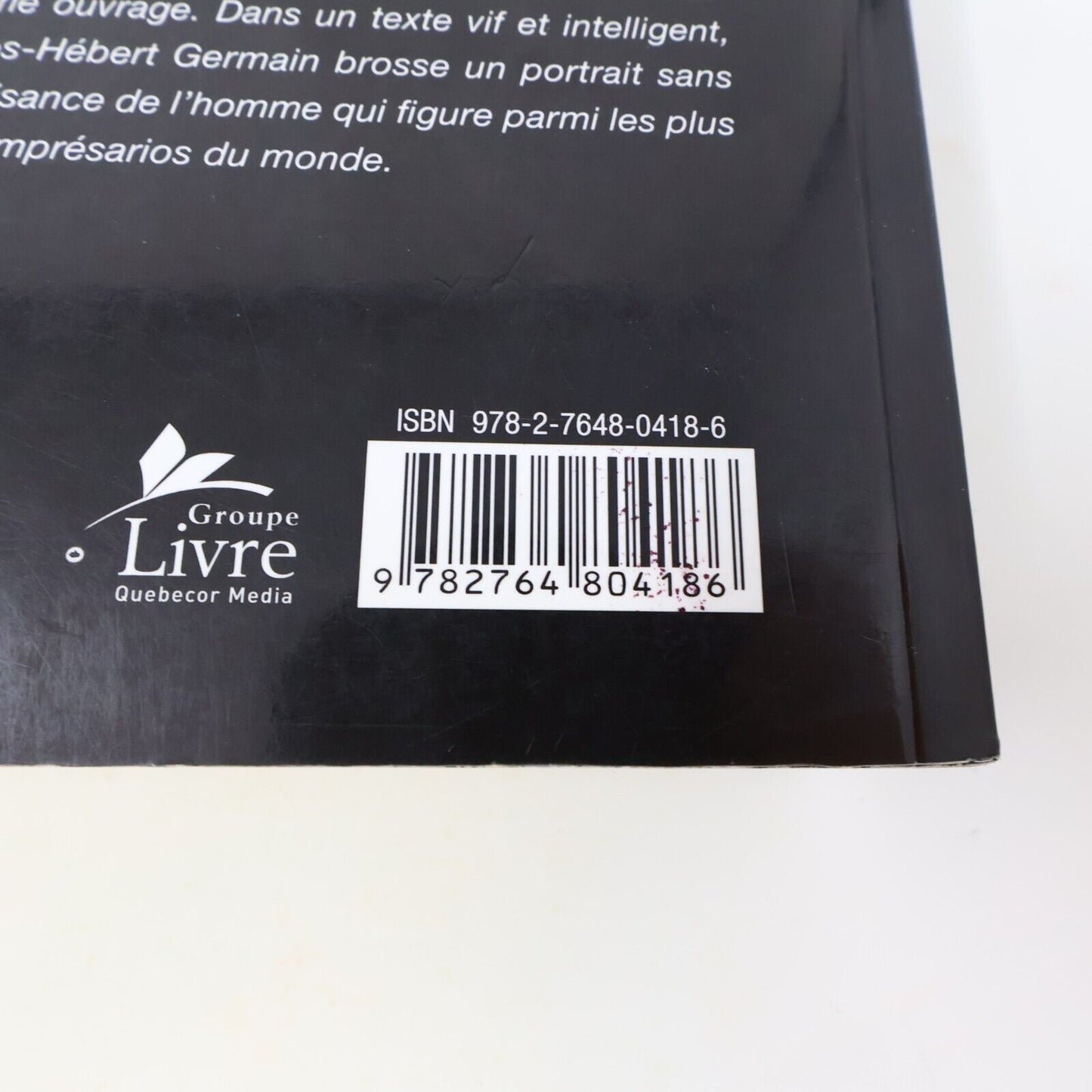 2009 René Angélil le Maître du Jeu Georges-Hébert Germain Biographie Musique PB