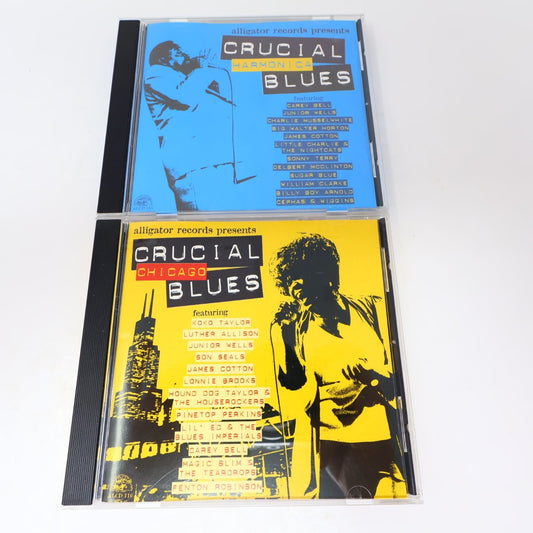 Crucial Harmonica Blues & Crucial Chicago Blues 2003 Alligator 2 CD Lot Blues