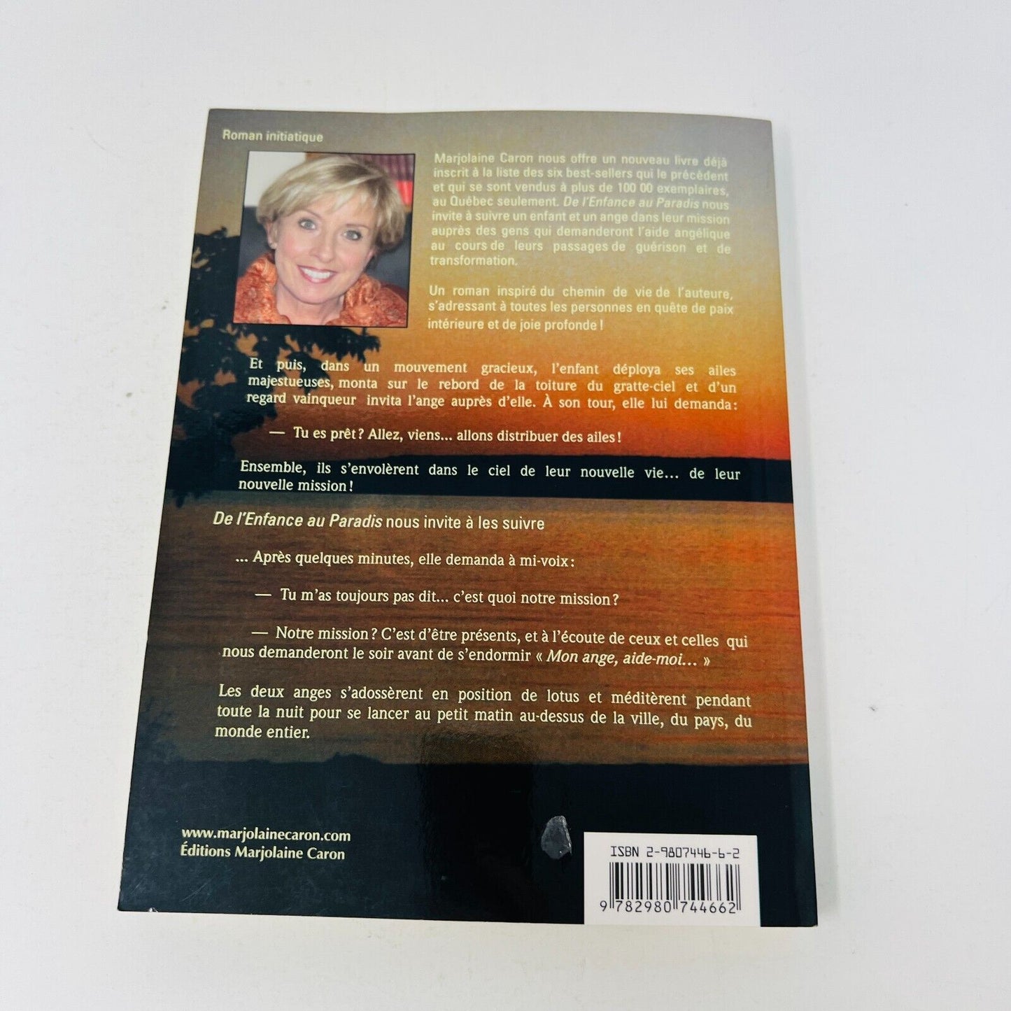 2012 De l'Enfance au Paradis de Marjolaine Caron Ange Enfant Français Paperback