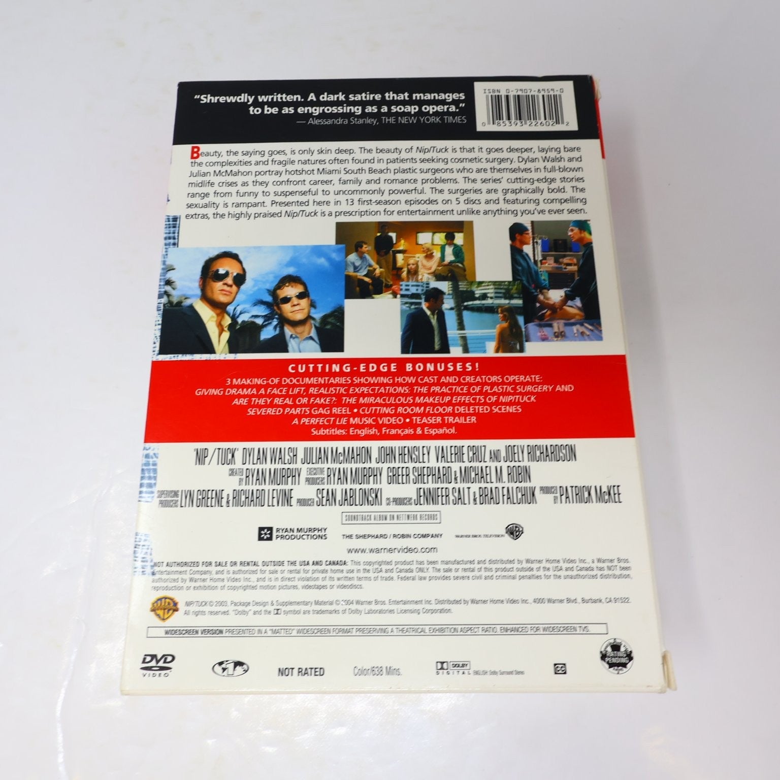 Nip/Tuck 7 DVD Lot Complete Seasons 1-6 TV Series Drama Dylan Walsh NTSC