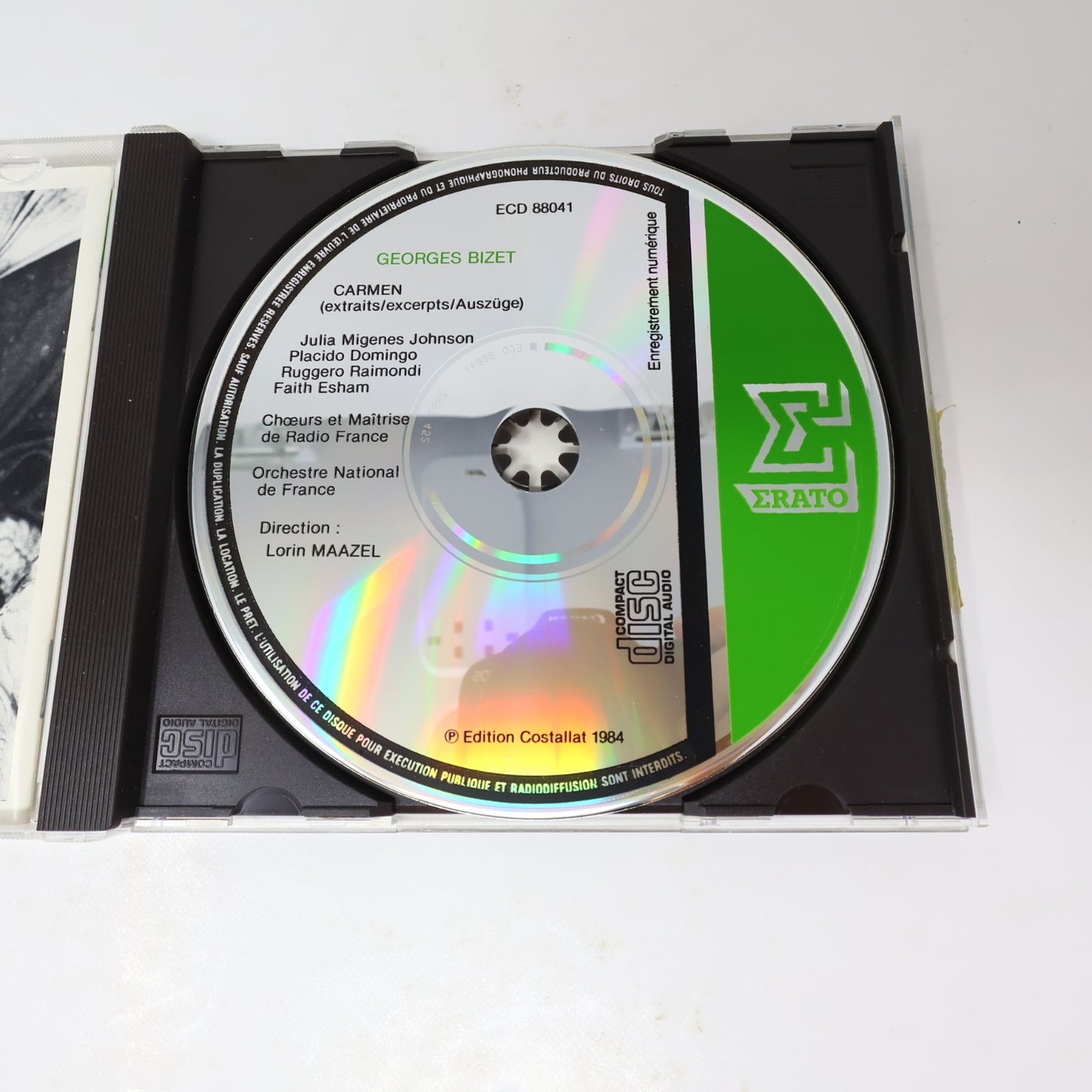 Carmen CD Bizet Lorin Maazel Placido Domingo/Julia Migenes Johnson 80s French