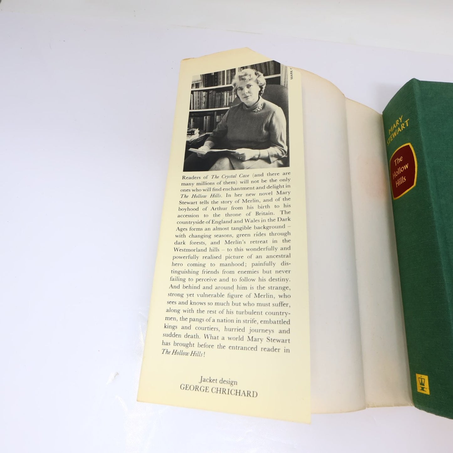 The Hollow Hills Mary Stewart 1973 UK Edition Arthurian Fiction Hodder Hardcover