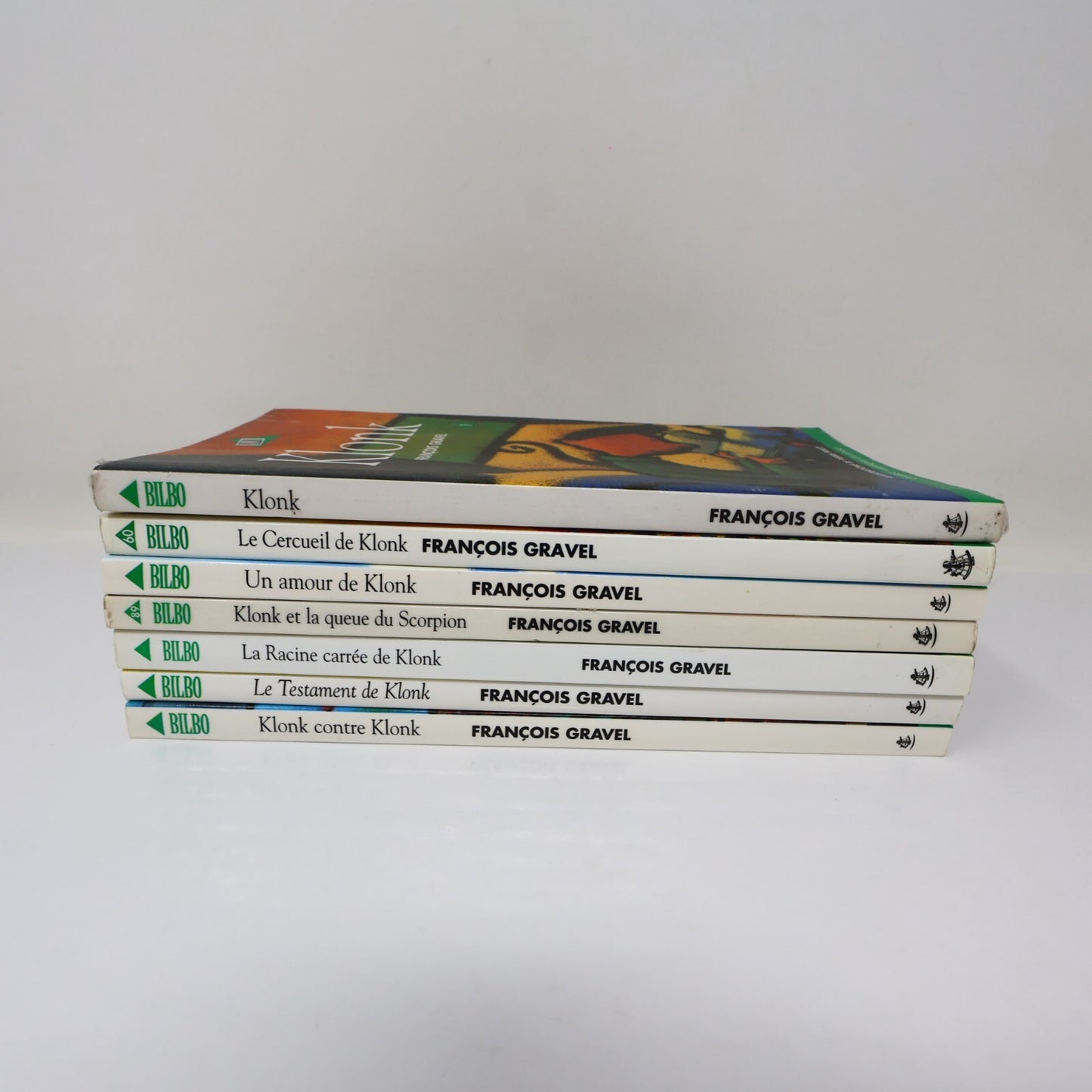 Klonk #1 3-4 8 10-12 Lot 7 Livres François Gravel Un Amour de Klonk Français PB