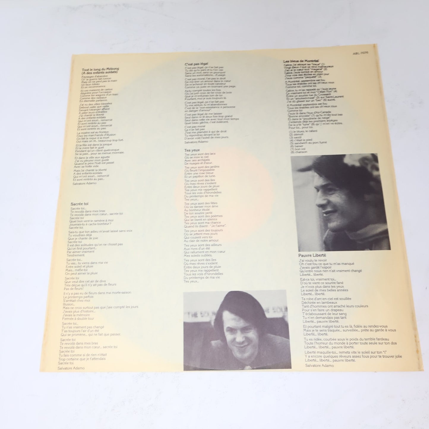 Adamo Lot 8 Disques Pauvre Liberté/Olympia 71/Jusqu'à L'Amour Record Vinyl LP