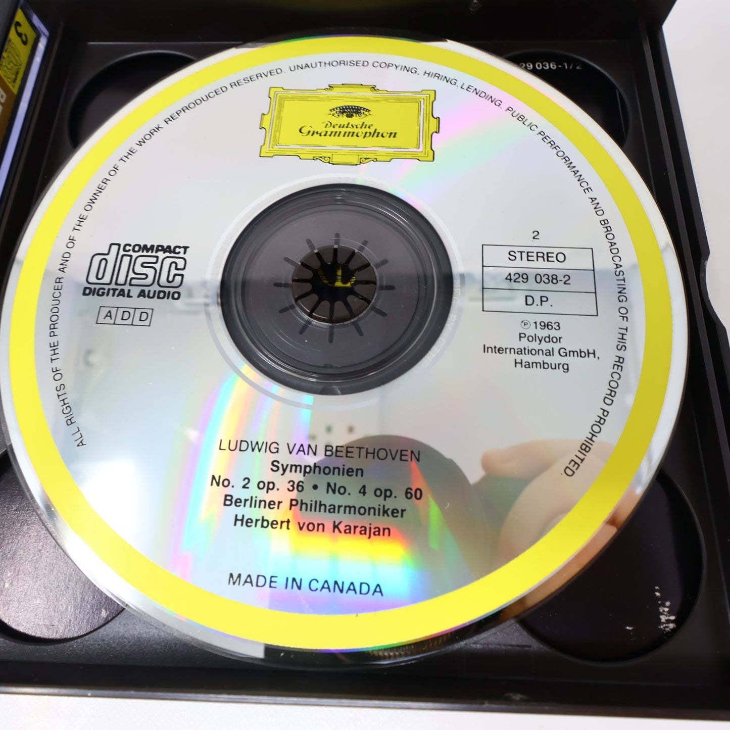 Beethoven Karajan #1-2 Symphonies 1-9 Lot 2 CD Boxset Deutshe Grammophon Tested