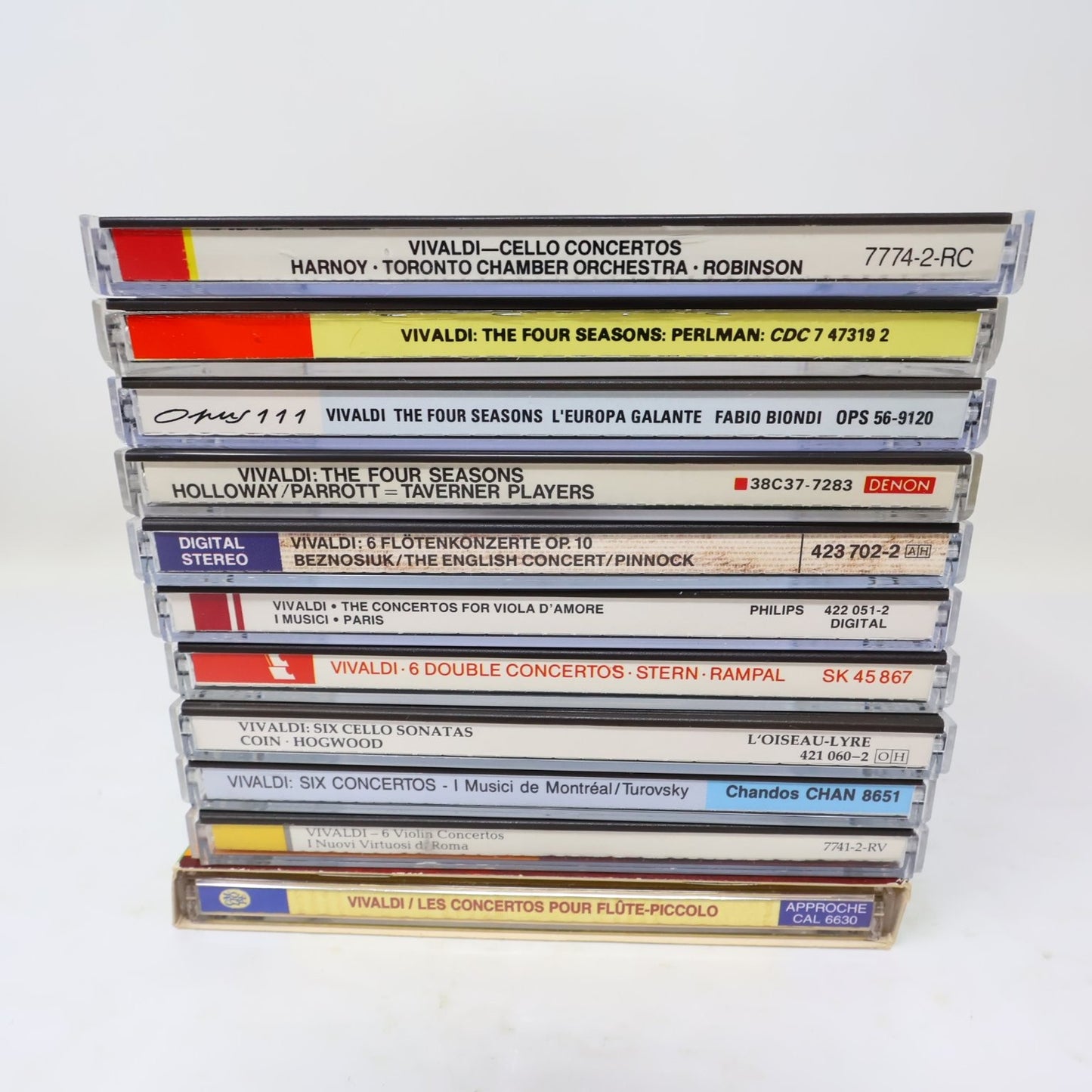 Vivaldi 11 CD Lot Le Quattro Stagioni/6 Violins Concertos/Flute Concertos op 10