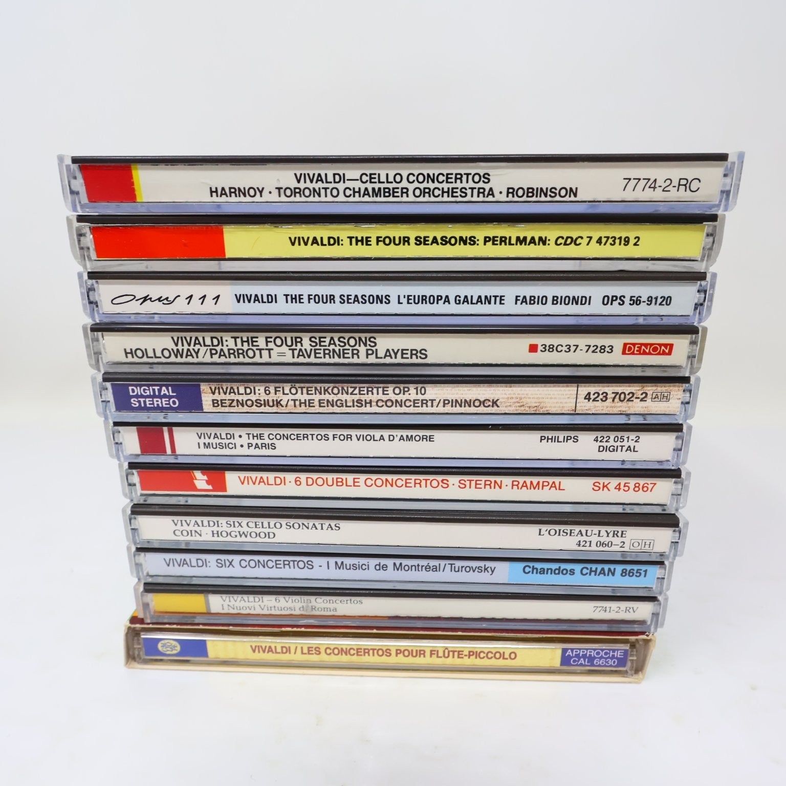Vivaldi 11 CD Lot Le Quattro Stagioni/6 Violins Concertos/Flute Concertos op 10