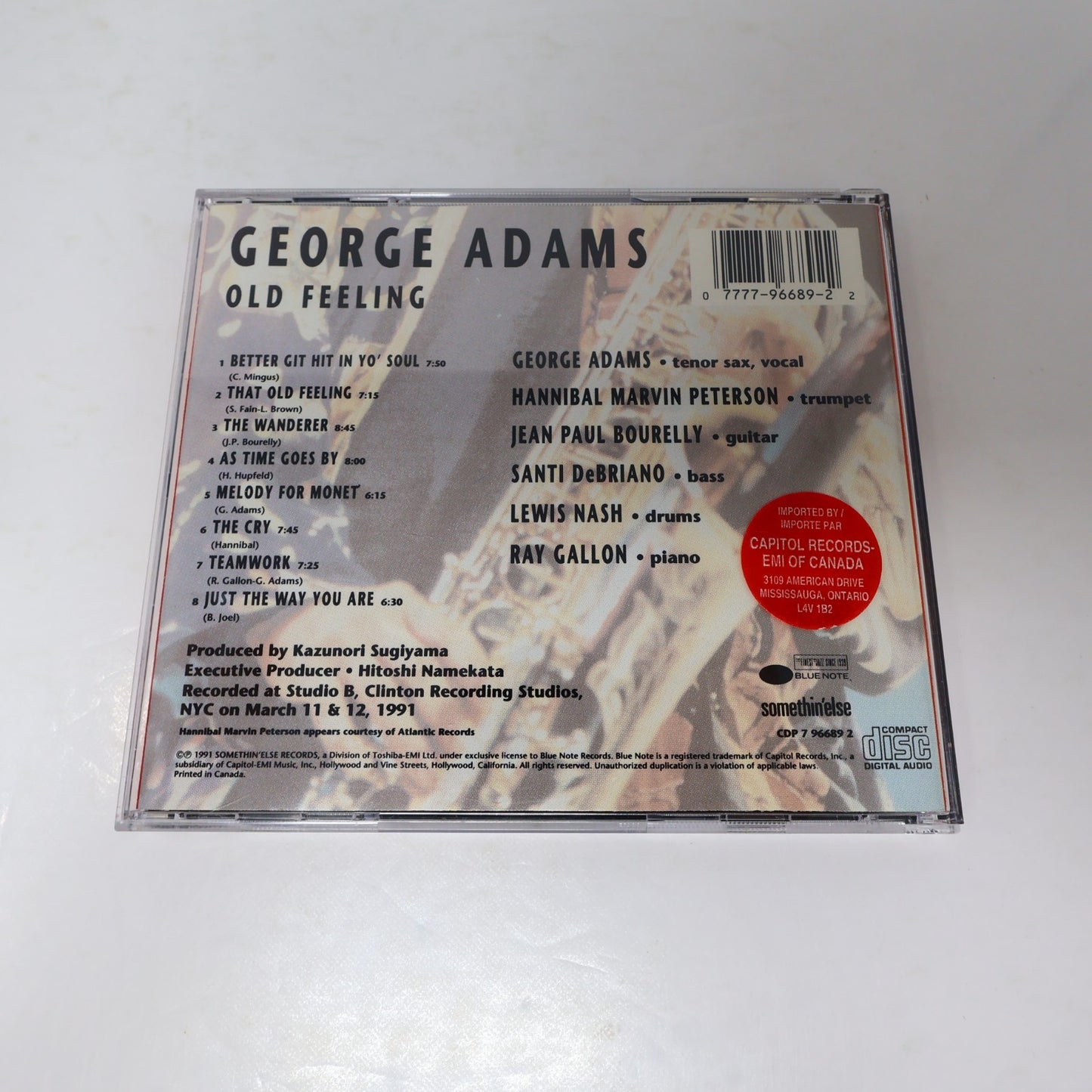 George Adams Old Feeling CD Blue Note 1991 Better Git Hit In Yo' Soul/The Wander