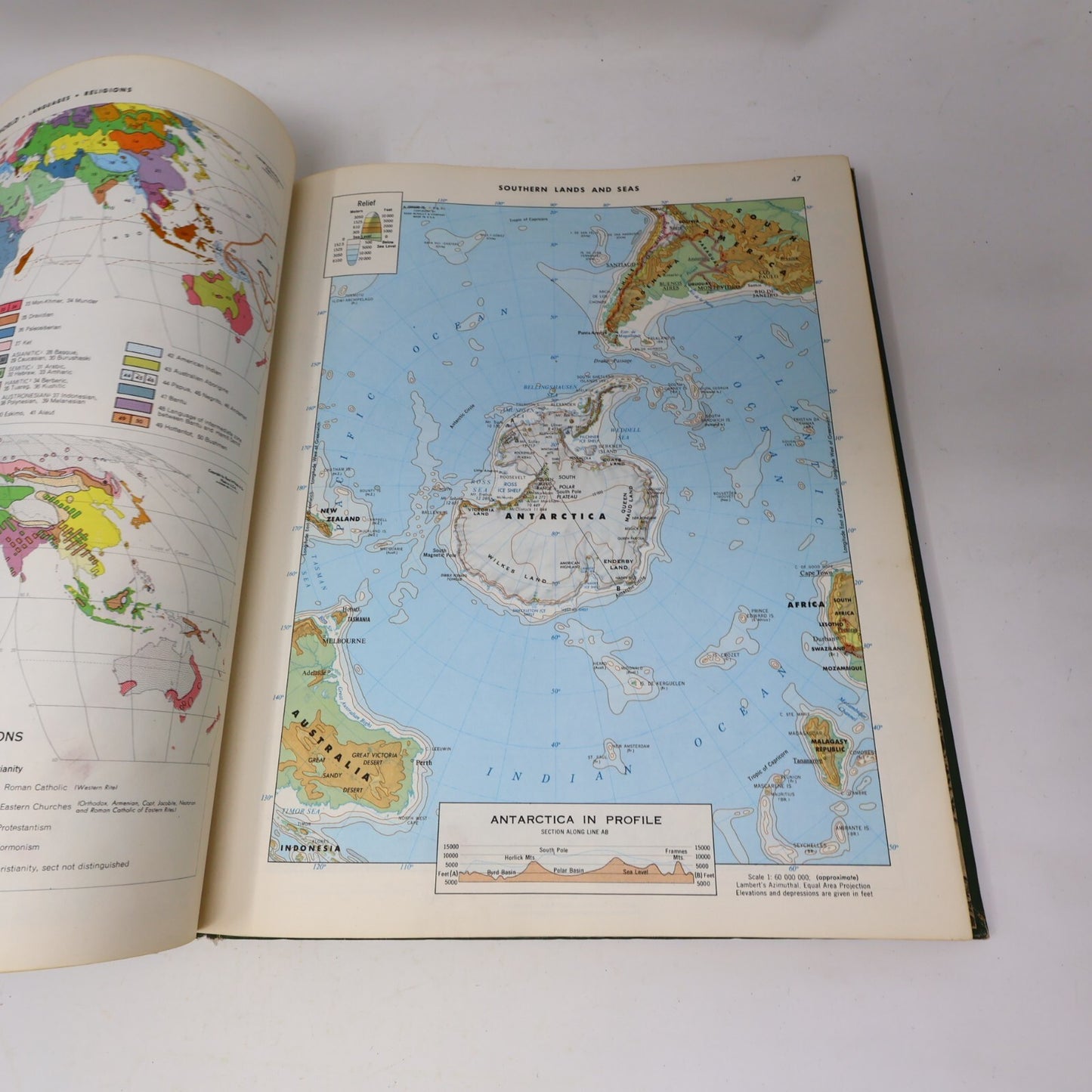 1966 Goode's World Atlas 12Th Edition Edward B. Espenshade Jr. Geography Book HC