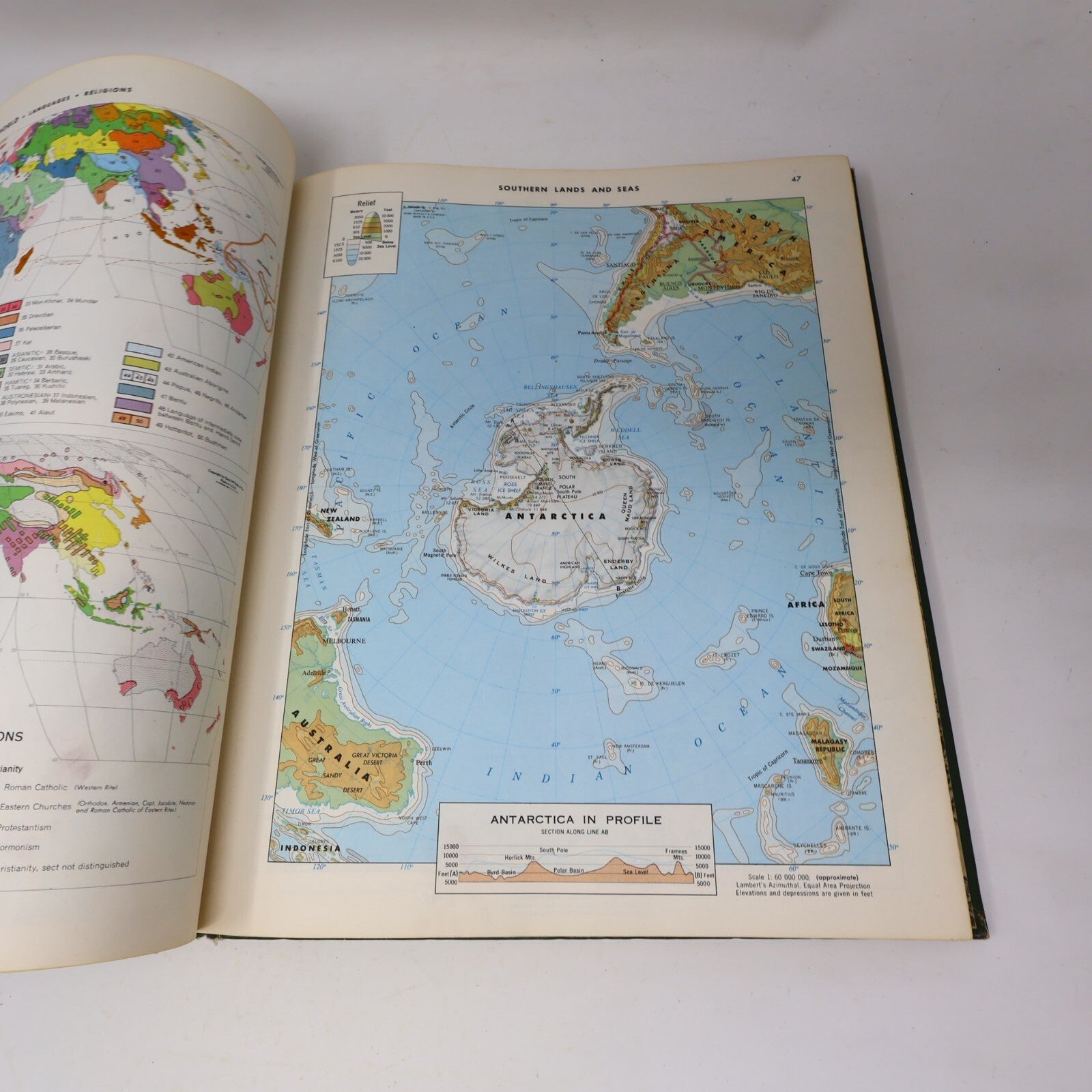 1966 Goode's World Atlas 12Th Edition Edward B. Espenshade Jr. Geography Book HC
