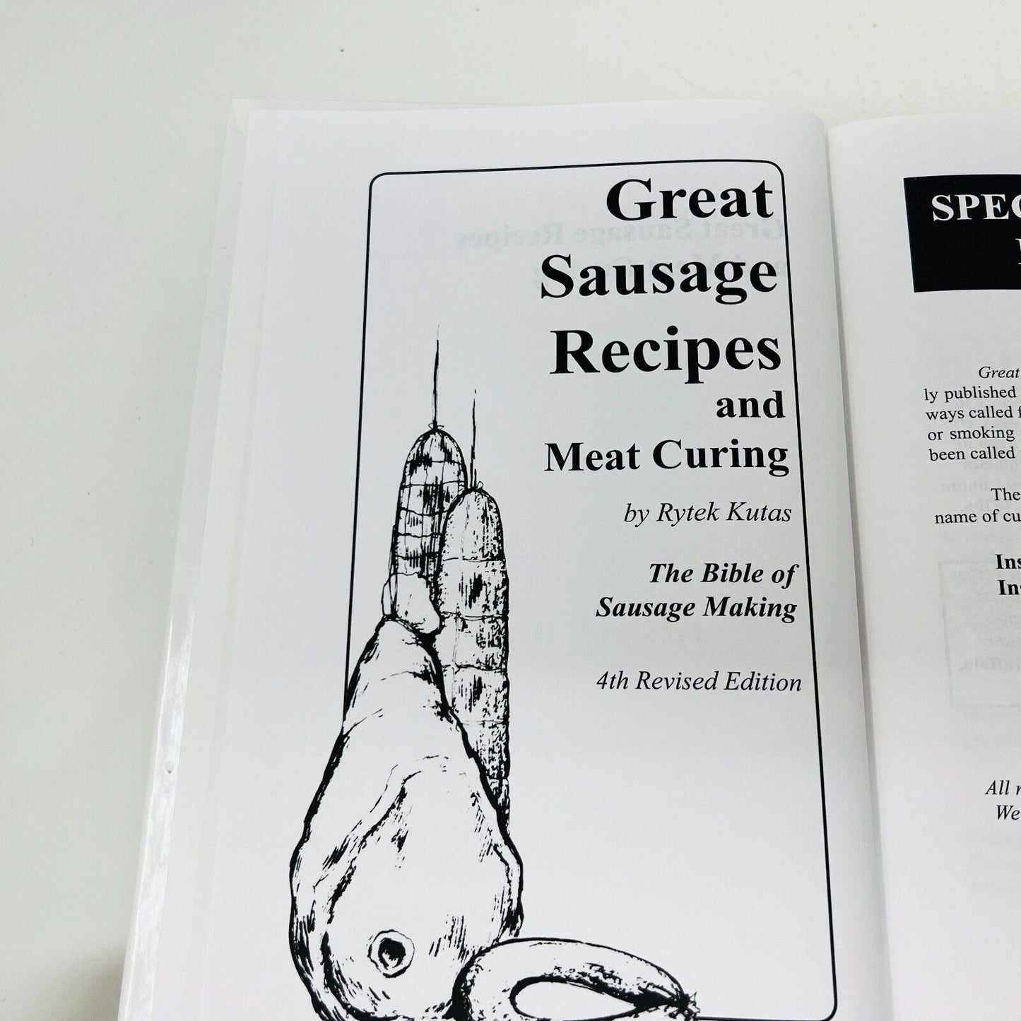 2008 Great Sausage Recipes and Meat Curing by Rytek Kutas Cookbook Sausage Maker