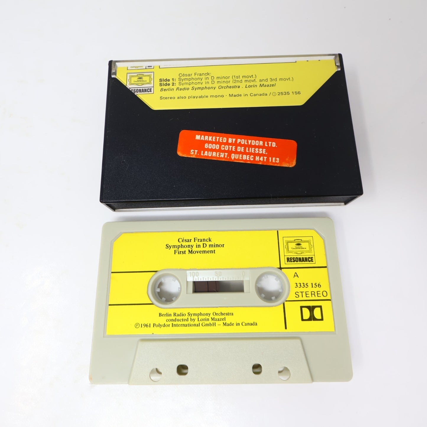 César Franck 2 Cassette Lot Symphony In D Minor/Violin Sonata Maazel/Prokofiev