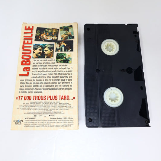 La Bouteille VHS 2000 Comédie Québec Jean Lapointe/Réal Bossé/Sylvie Moreau NTSC