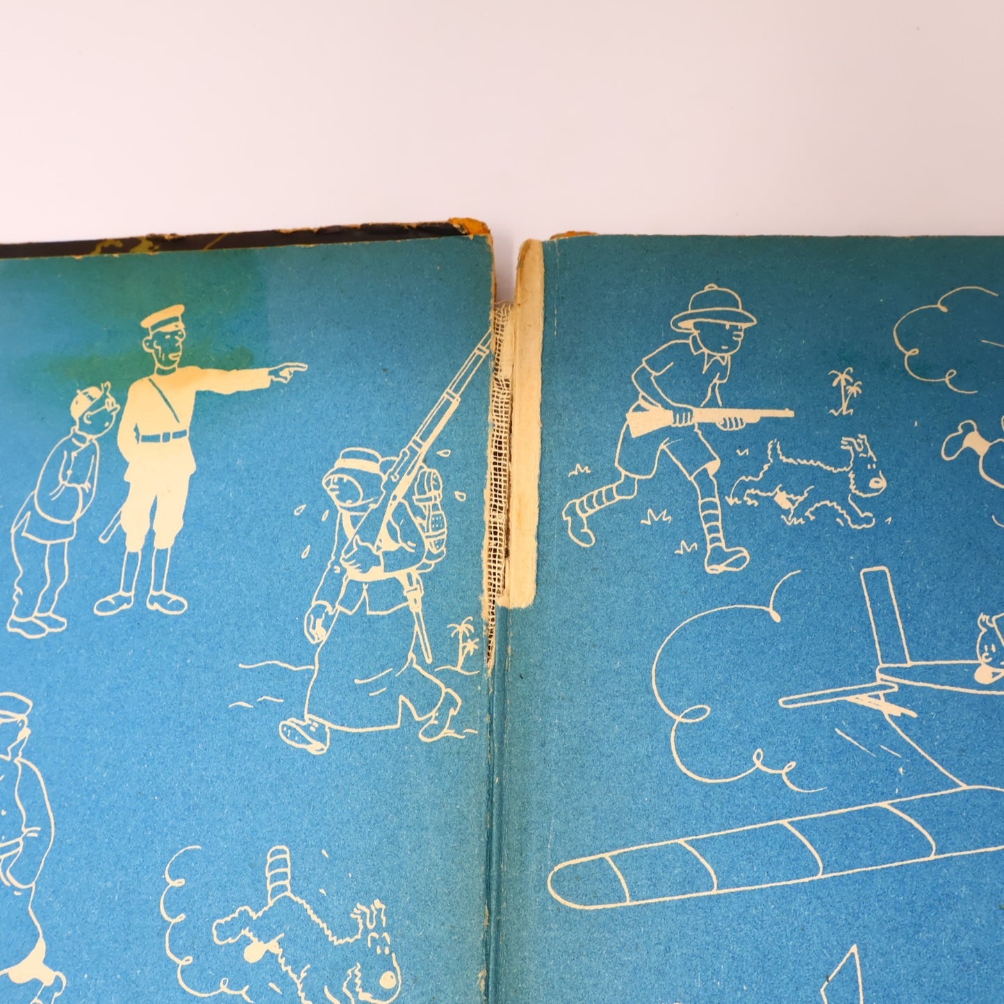 Tintin Le Temple du Soleil Hergé Casterman B3 1949 EO 2 Symboles Incas BD