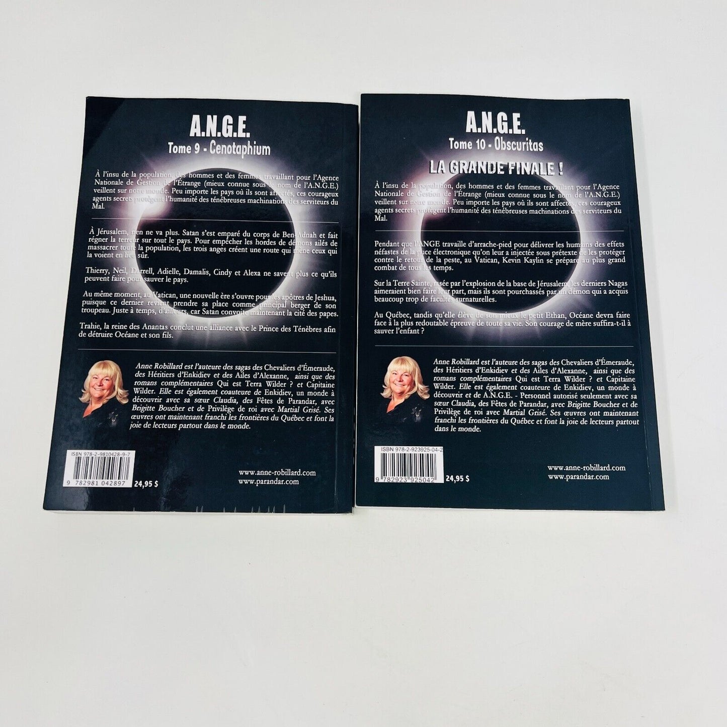 A.N.G.E #1-10 Série Complète Anne Robillard Antichristus Ange Lot de 10 Livres