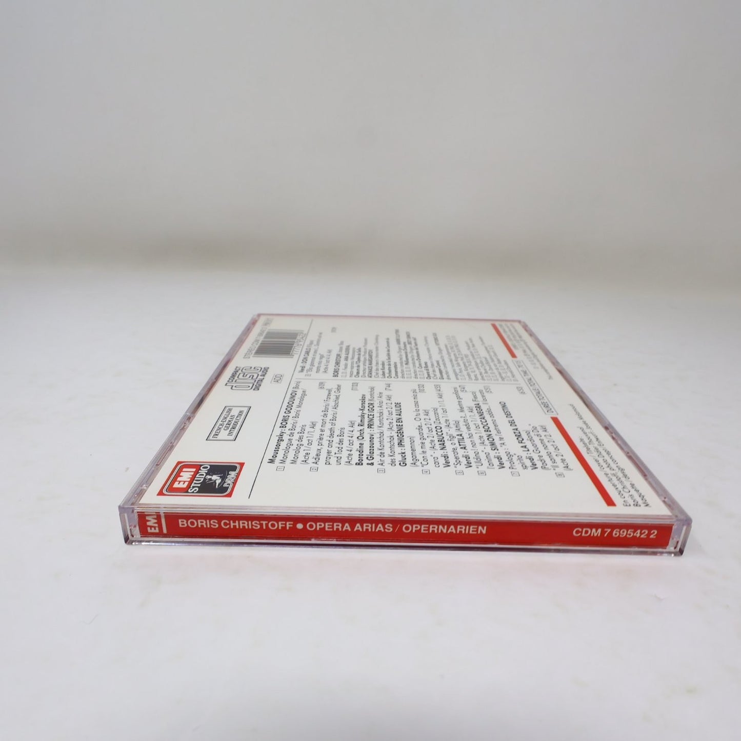 Boris Christoff Opera Arias/Airs d'Opéra CD 1988 Digital Remastered Classical