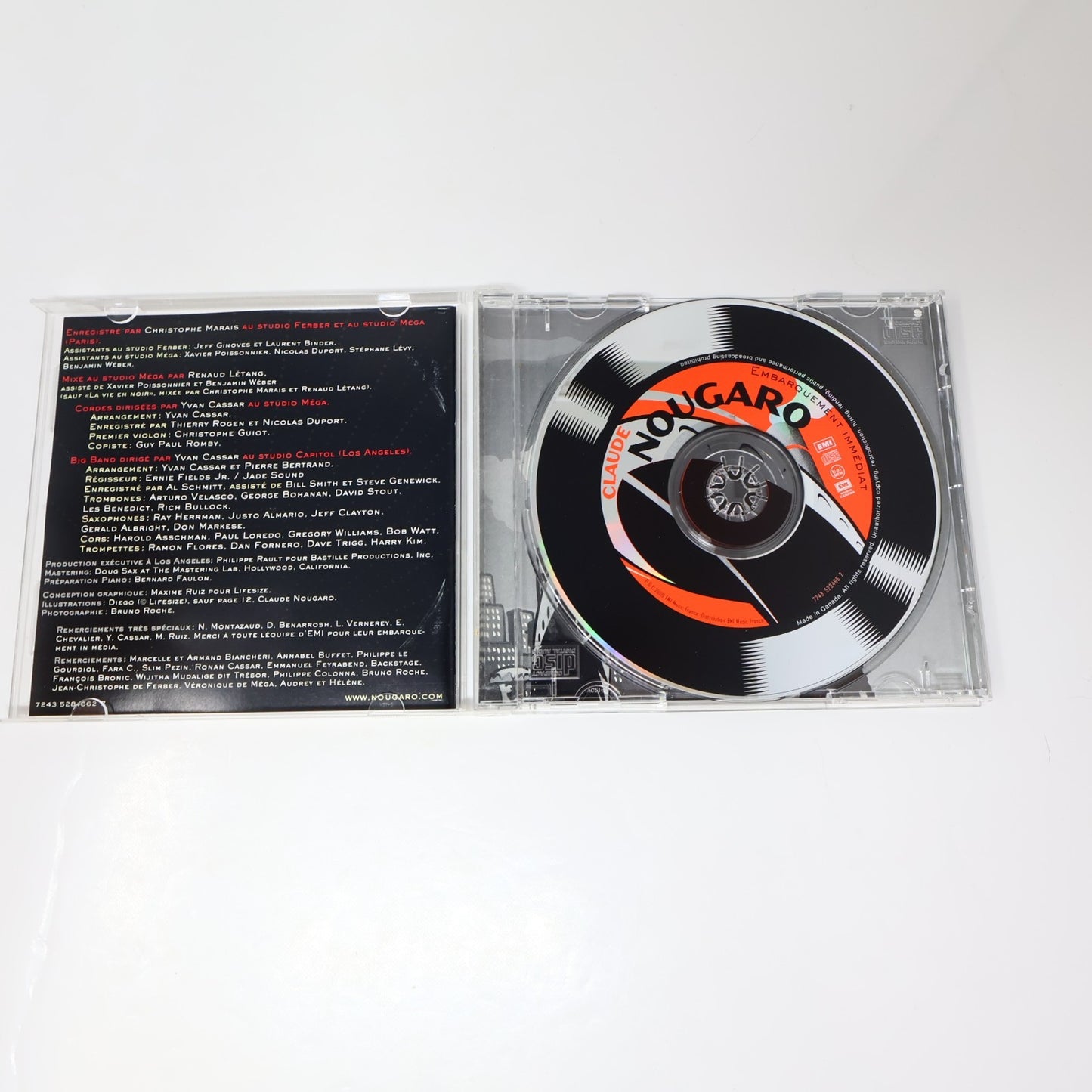 Claude Nougaro Lot 3 CD Embarquement Immédiat/Chansongs/L'Enfant Phare