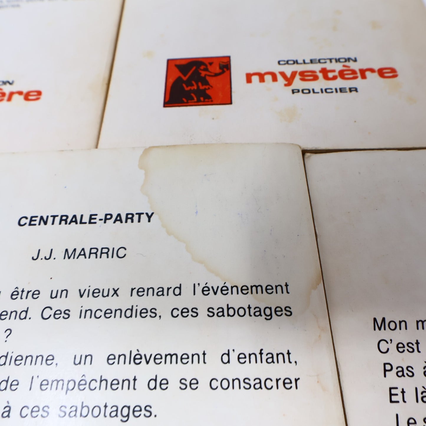 Collection Mystère Policier Lot 5 Livres Lebrun/Donald/Marric Deuil en Marron PB
