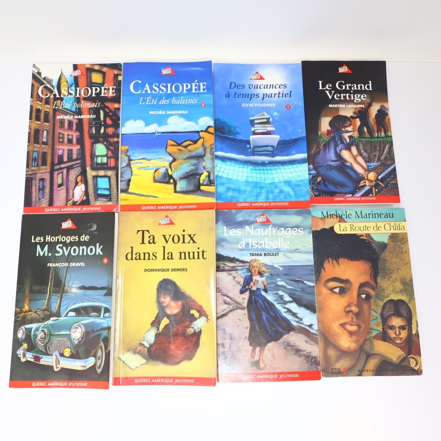 Titan Lot 19 Livres Cassiopée/Chambre d'Éden/Marie Tempête/Julie Jeunes Adultes