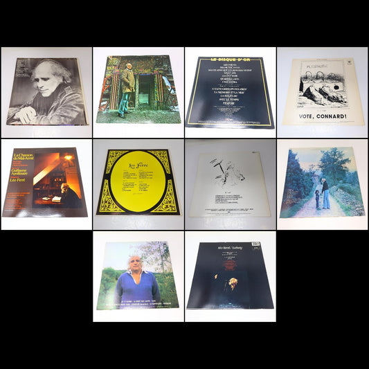 Léo Ferré Lot 10 Disques LP Record Amour Anarchie #1-2/Ludwig/Je Te Donne/Frime