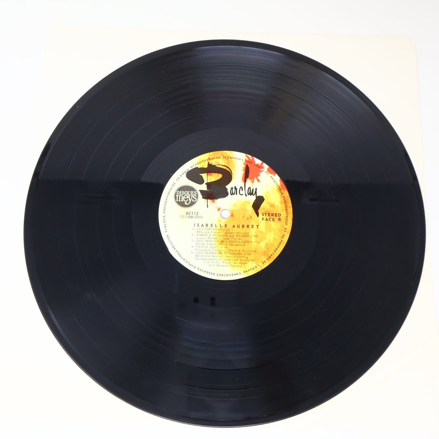 Isabelle Aubret Lot 2 Disques LP Éponyme (Rouge)/Classiques De La Chanson Record