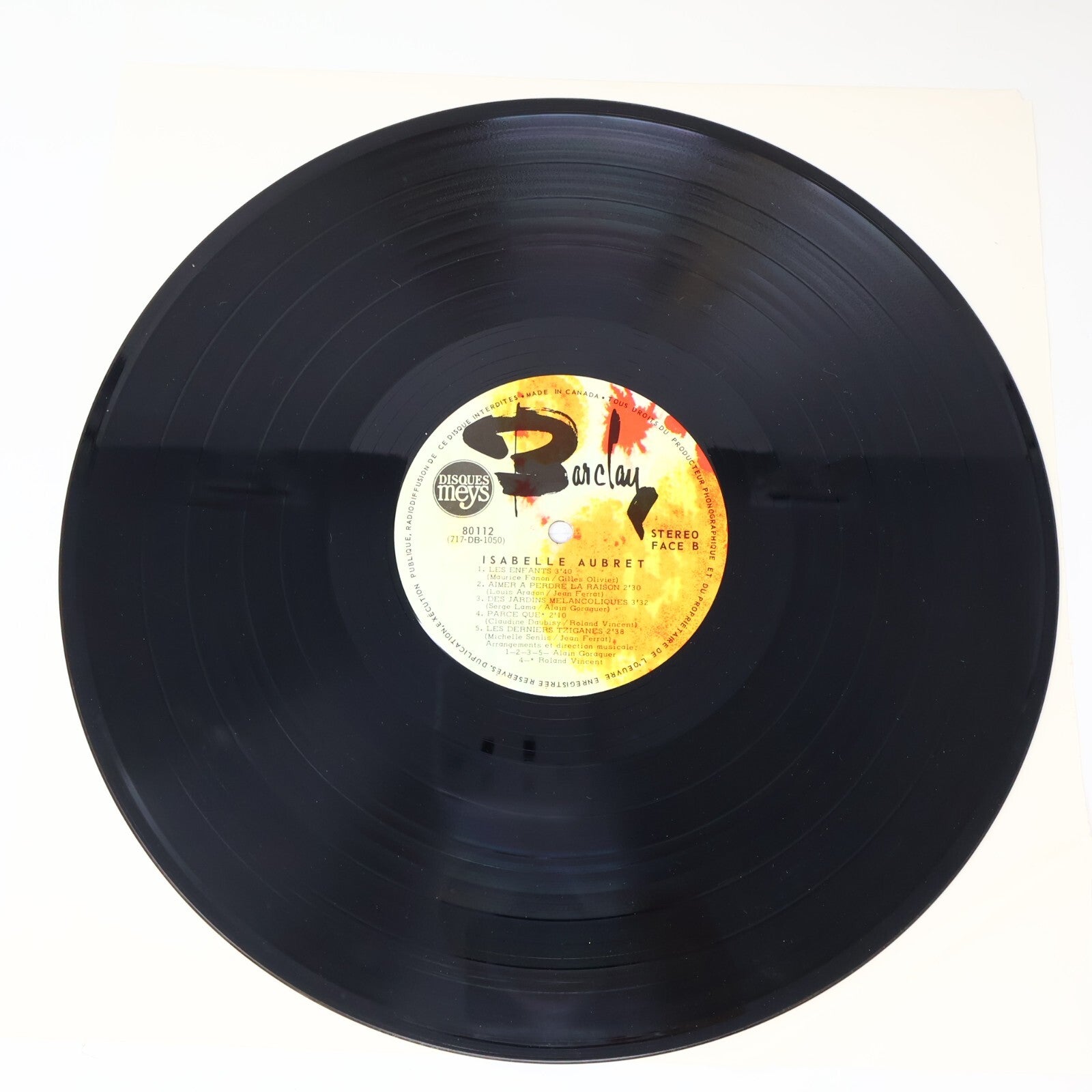 Isabelle Aubret Lot 2 Disques LP Éponyme (Rouge)/Classiques De La Chanson Record