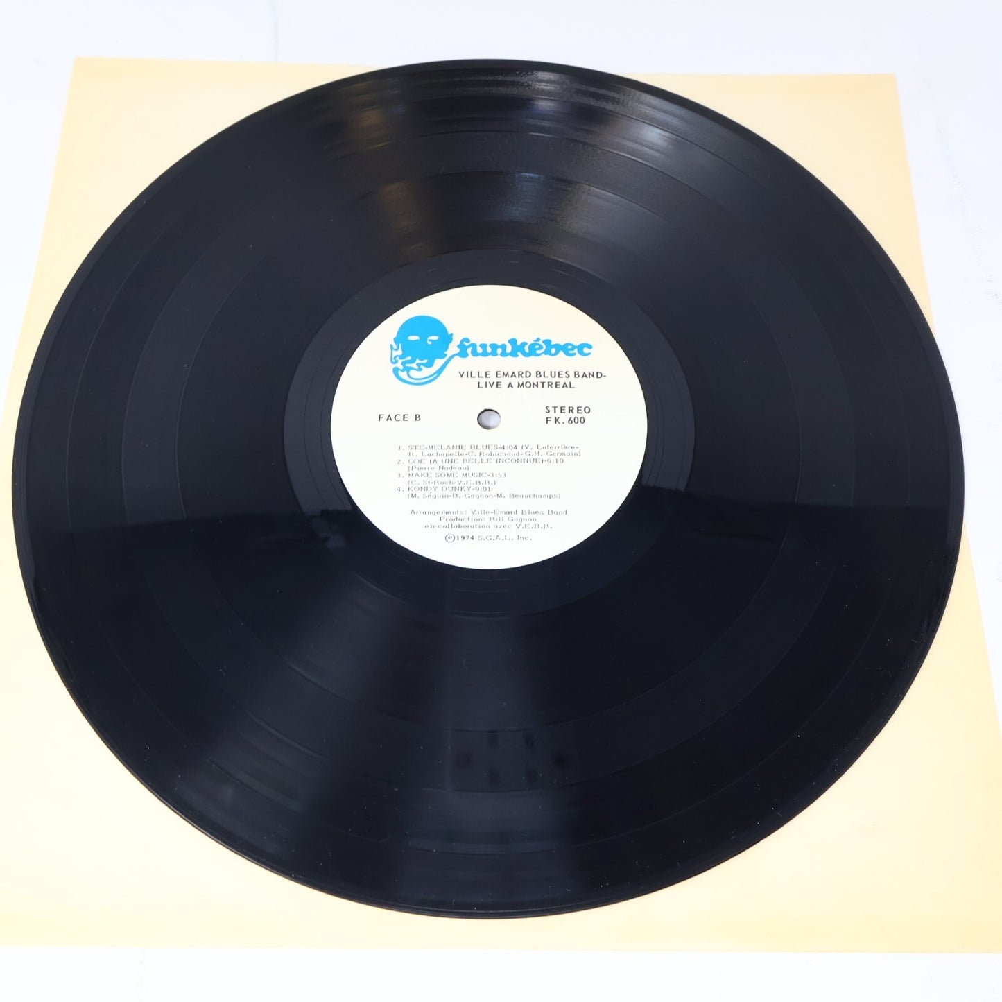 Ville Emard Blues Band Live À Montréal 1974 Disque 2x LP Record Vinyl Jazz/Rock