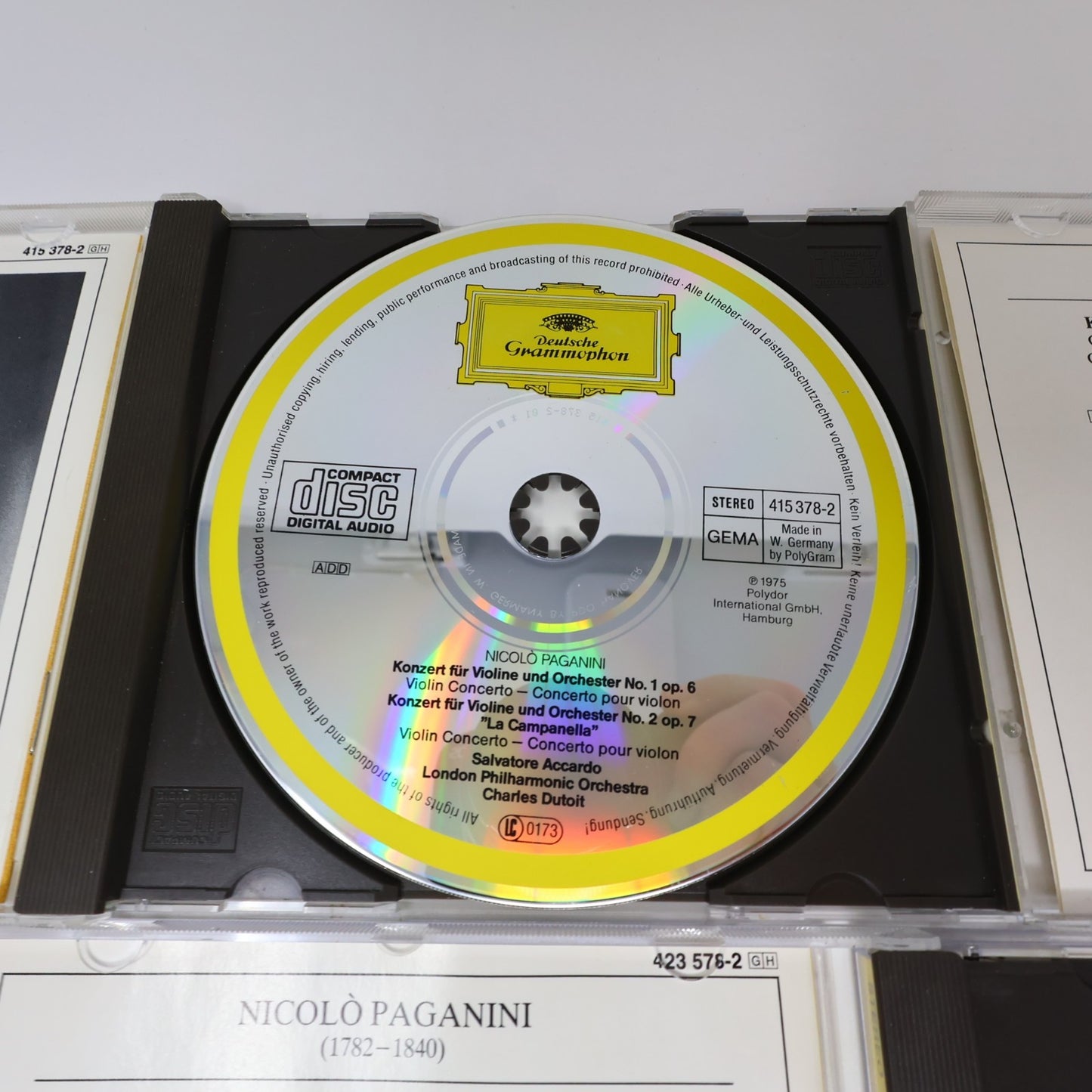 Niccolo Paganini 6 CDs Lot Violin Concerto #1-5/Tre Gran Quartetti Op. 4 80s