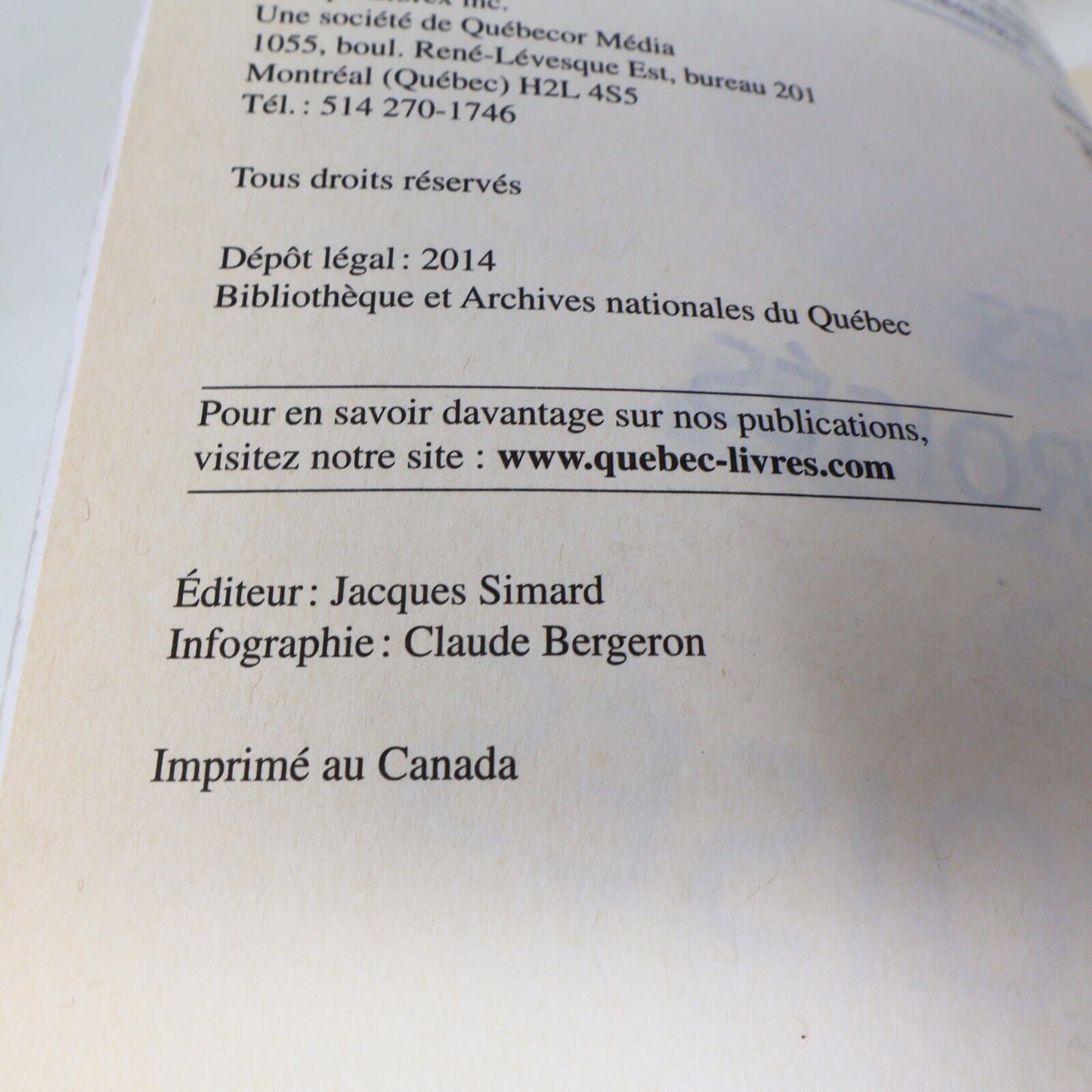 2014 Le Grand Dictionnaire des Mots Croisés Édition Augmentée Lise Beaudry Livre