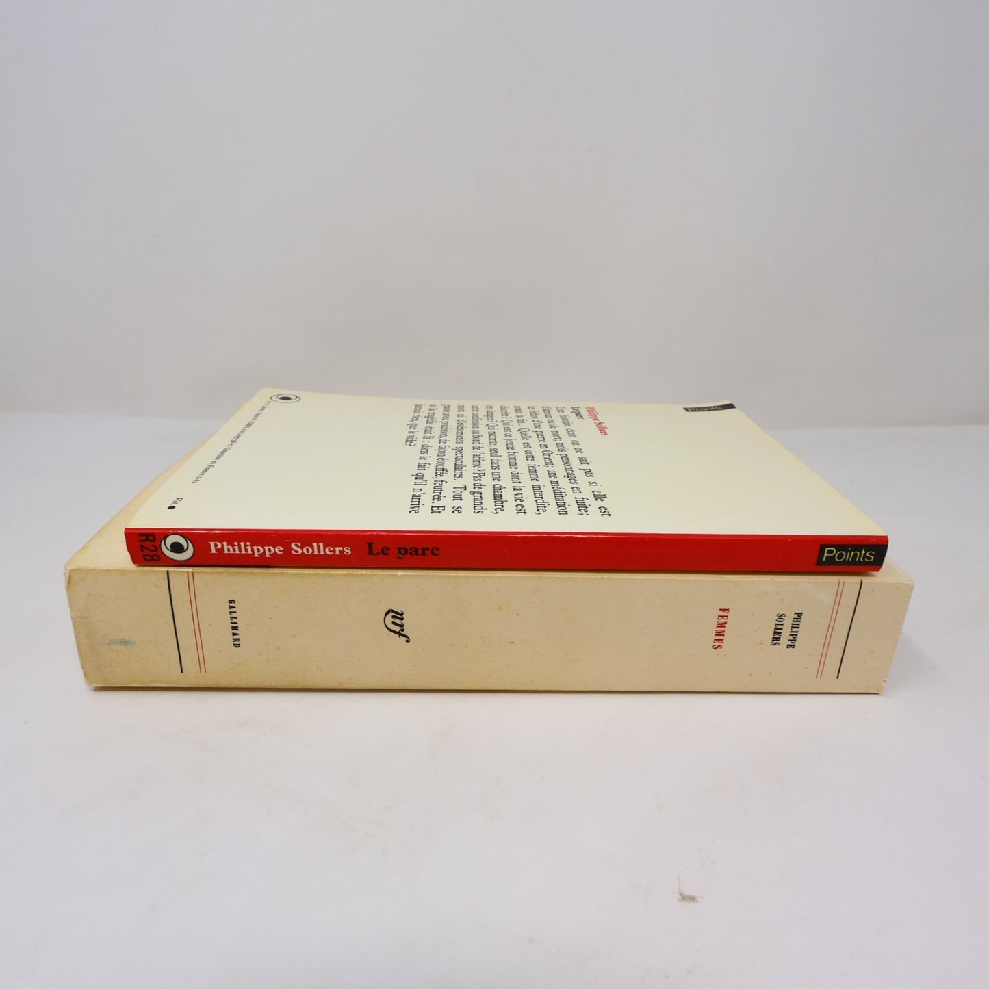 Philippe Sollers Lot 2 Livres Femmes/Le Parc Littérature Française Roman France