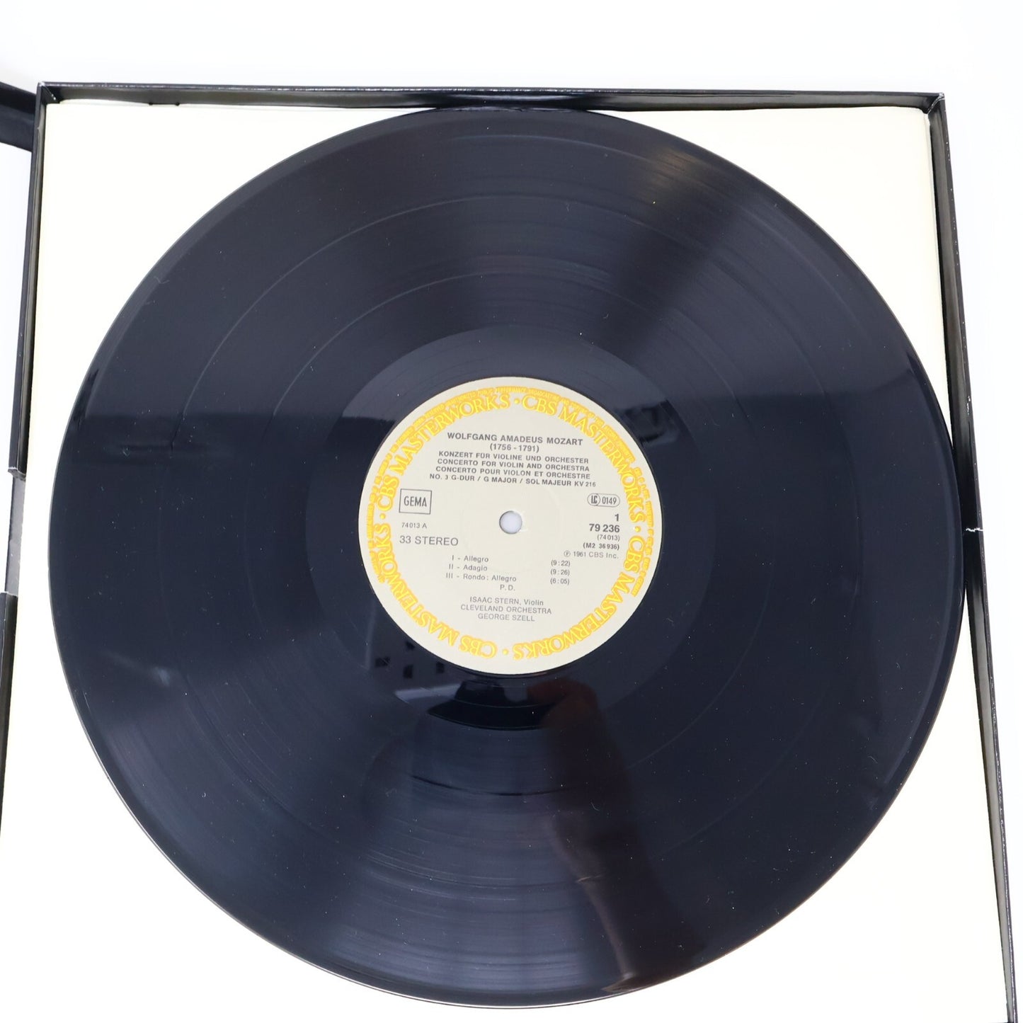 Isaac Stern Mozart Violin Concerti 3·4·5 1981 2x LP Record Vinyl Box Set 79236