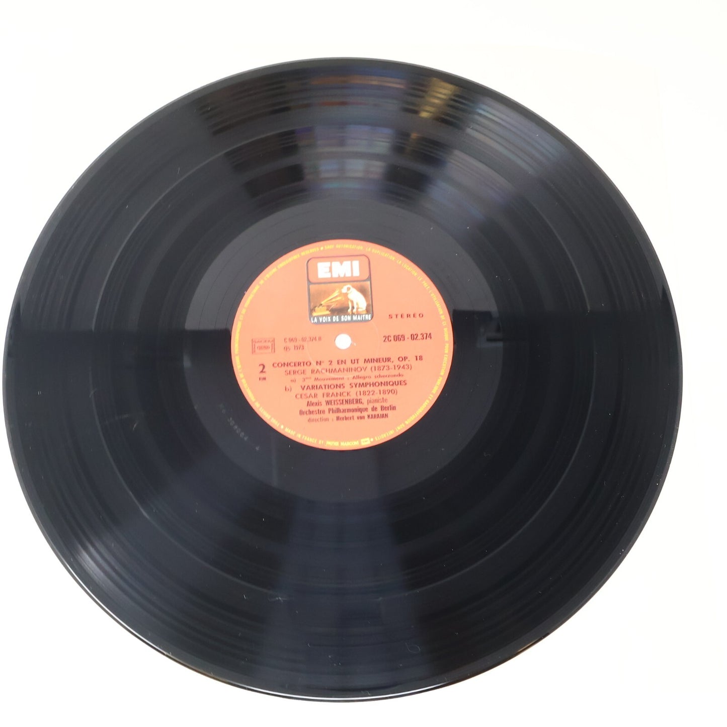 Weissenberg Karajan Berliner Rachmaninov Franck 1973 Disque Record C 069-02374