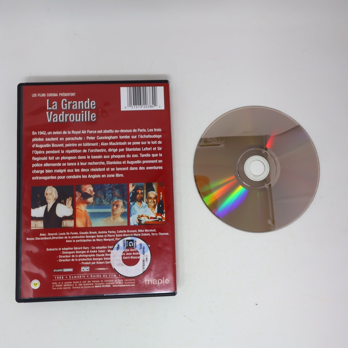La Grande Vadrouille DVD Maple NTSC Louis de Funès Bourvil Oury 2002 Français