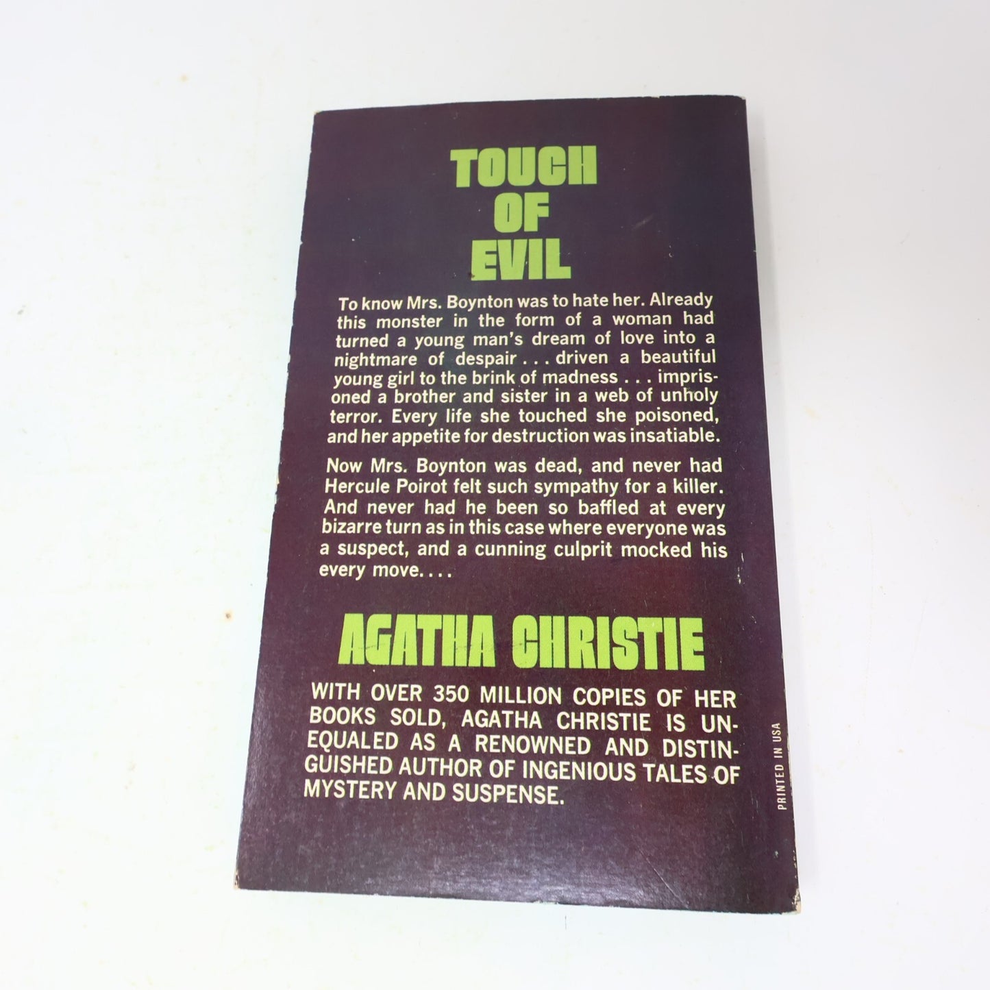 Agatha Christie 2 Books Lot Poirot Appointment With Death/Dead Man's Mirror 1971