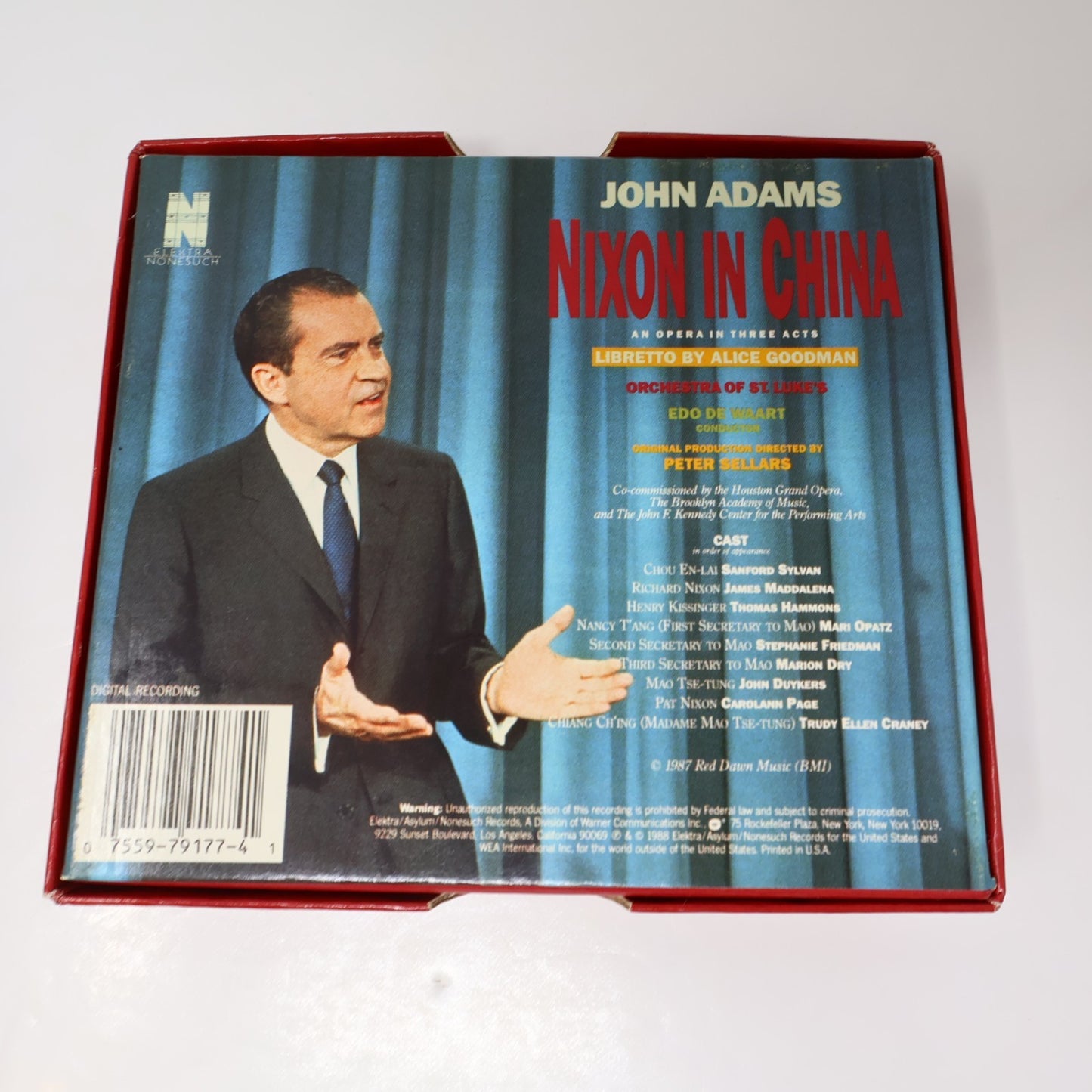 John Adams Nixon In China Opera in Three Acts 2x Cassettes Box Set Edo de Waart