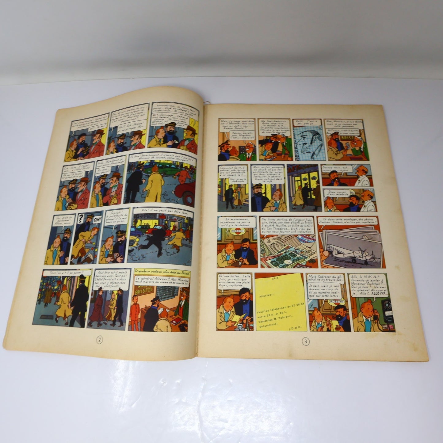 Tintin Coke en Stock Hergé Casterman 1958 B24 EO 19' Belge Couverture Manquante