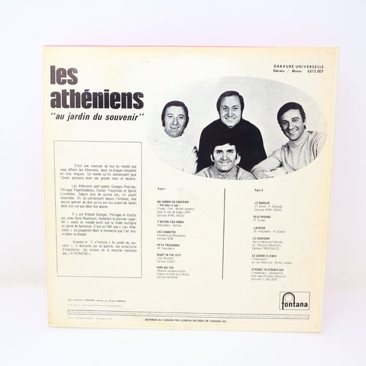 Les Athéniens Au Jardin Du Souvenir 12" LP Record 1970 Fontana Pop 6312.007 VG+