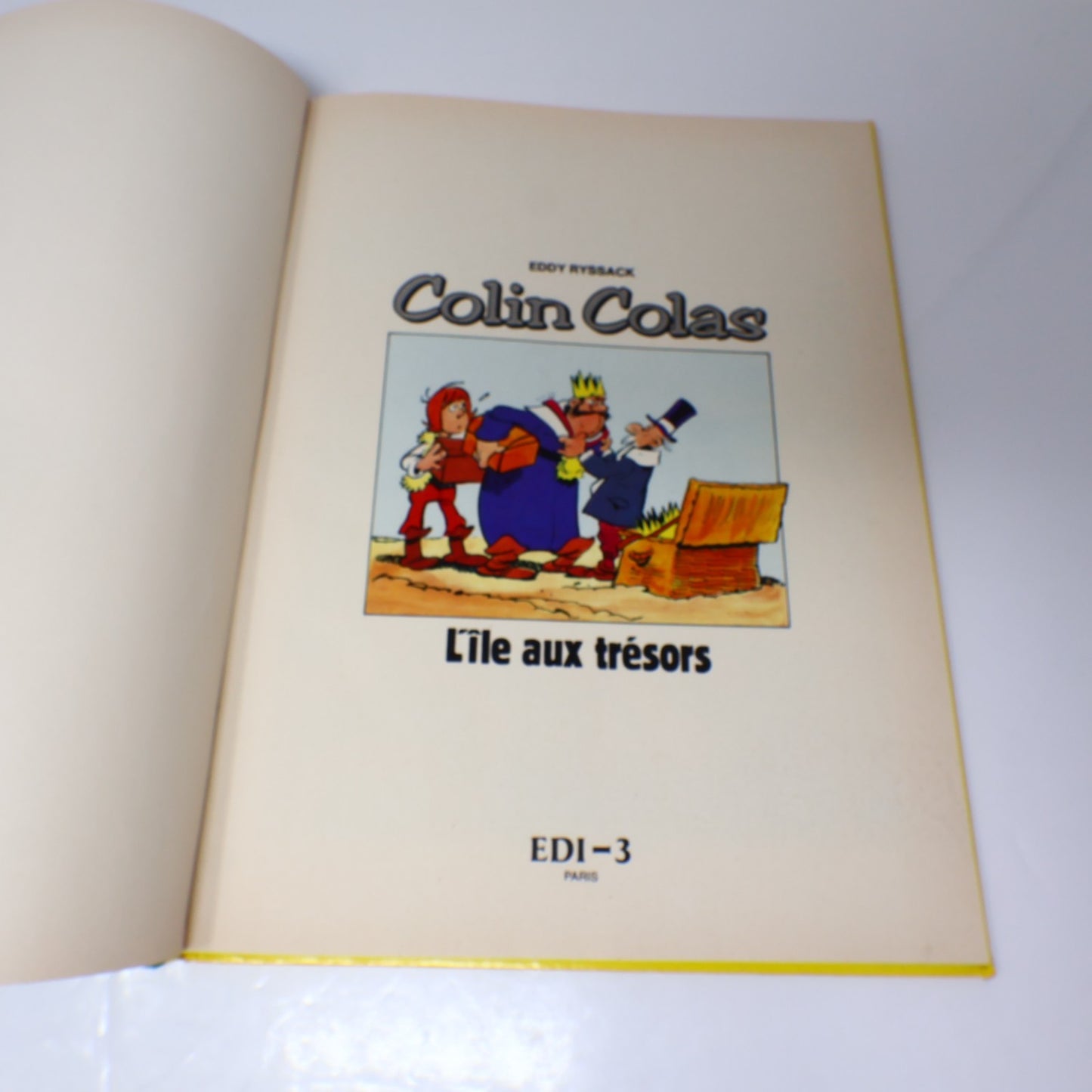 L'Île aux Trésors Colin Colas Eddy Ryssack Edi-3 1980 HC Bande Dessinée Bd 80s