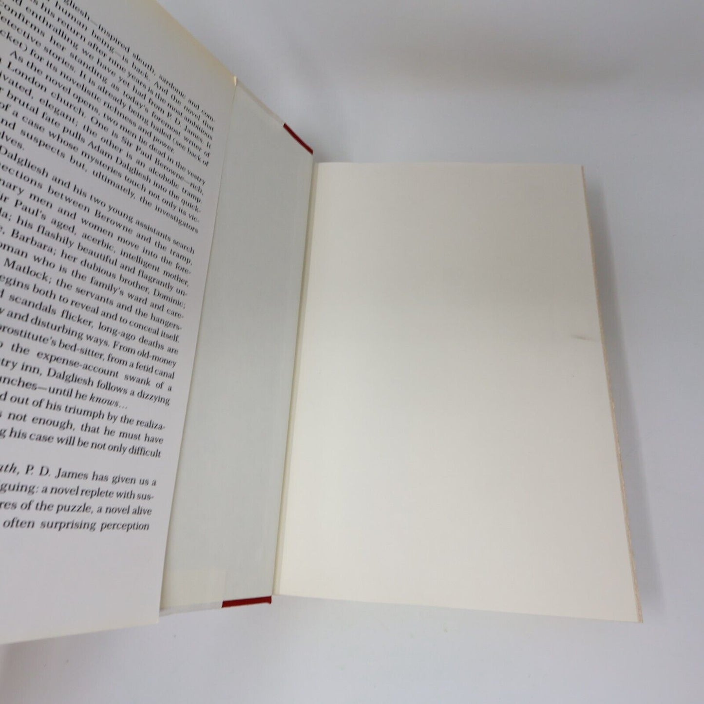 1986 A Taste For Death P. D. James Mystery Thriller Crime Knopf Hardcover Book