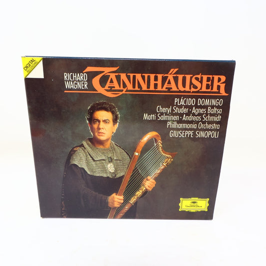 Richard Wagner Tannhäuser 3 CD Boxset 1989 Giuseppe Sinopoli Placido Domingo