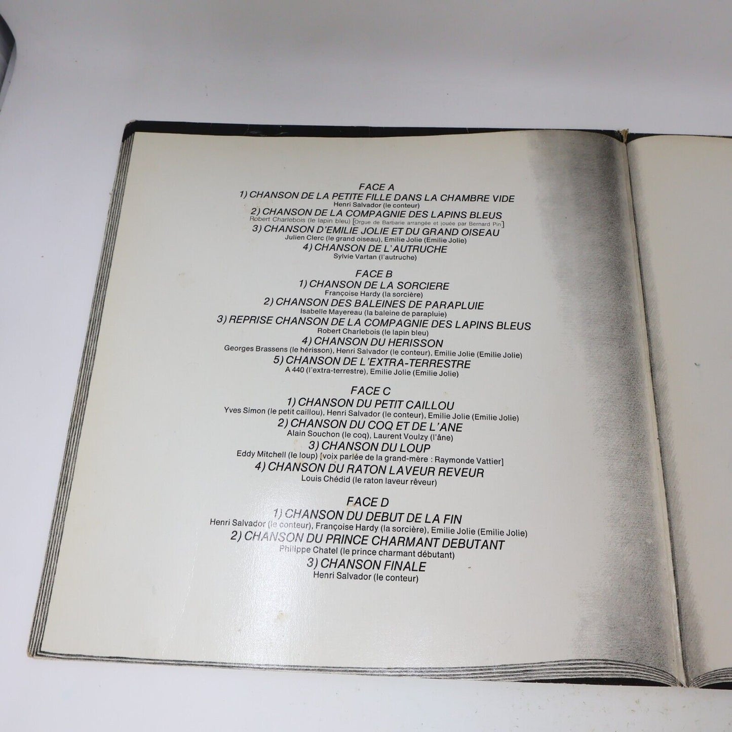 Émilie Jolie Philippe Chatel/Henri Salvador/Françoise Hardy 2 Disques LP Enfants