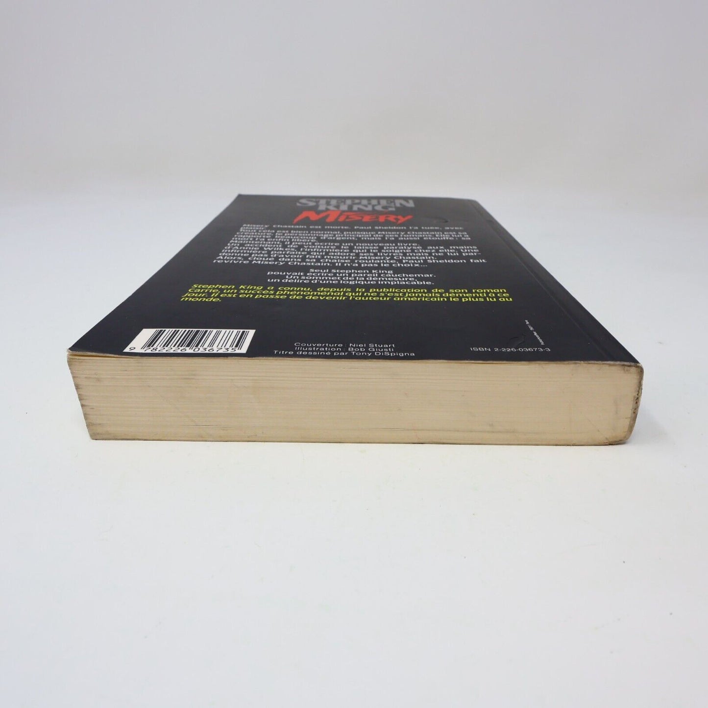 1989 Misery de Stephen King Paperback PB Albin Michel Horreur Français Fiction
