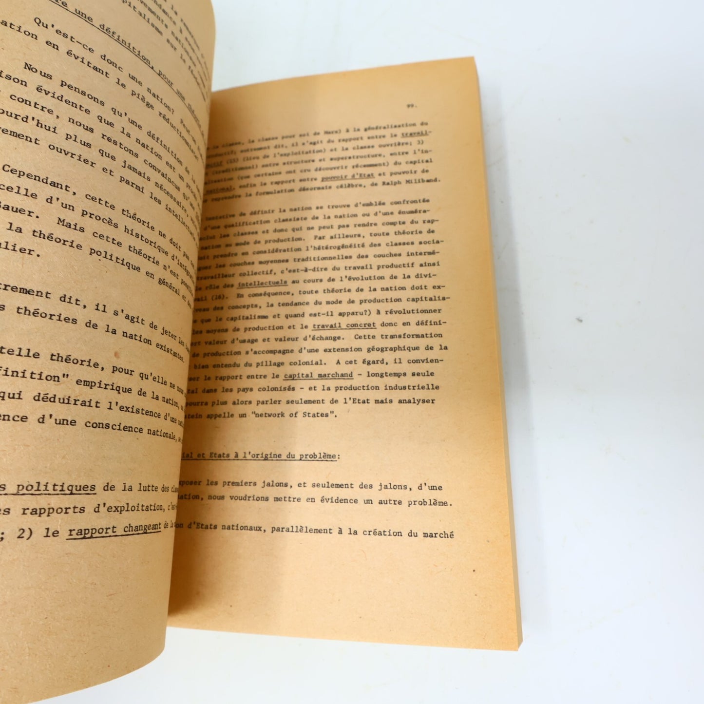 1978 Les Cahiers du Socialisme 1 Jorge Niosi/Dorval Brunelle/Ch. Halary Français