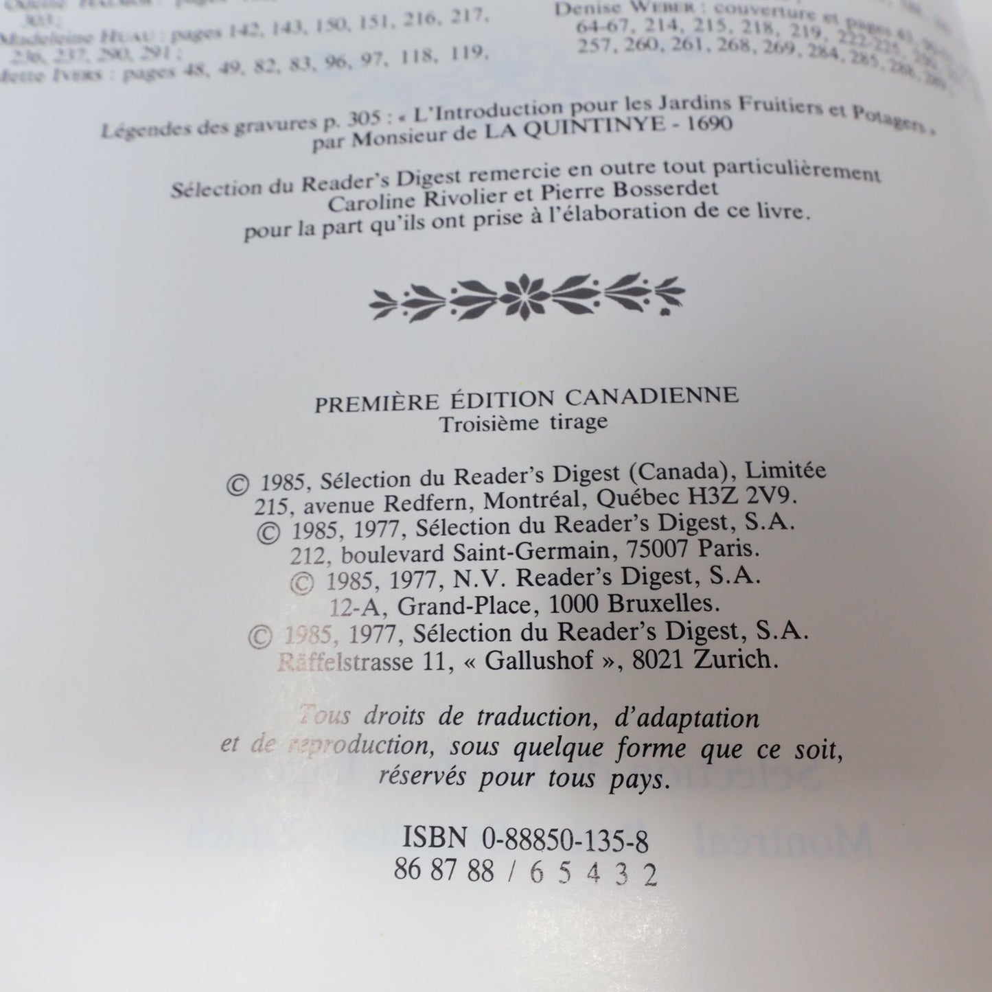Secrets et vertus des plantes médicinales 1985 Reader's Digest Français/French