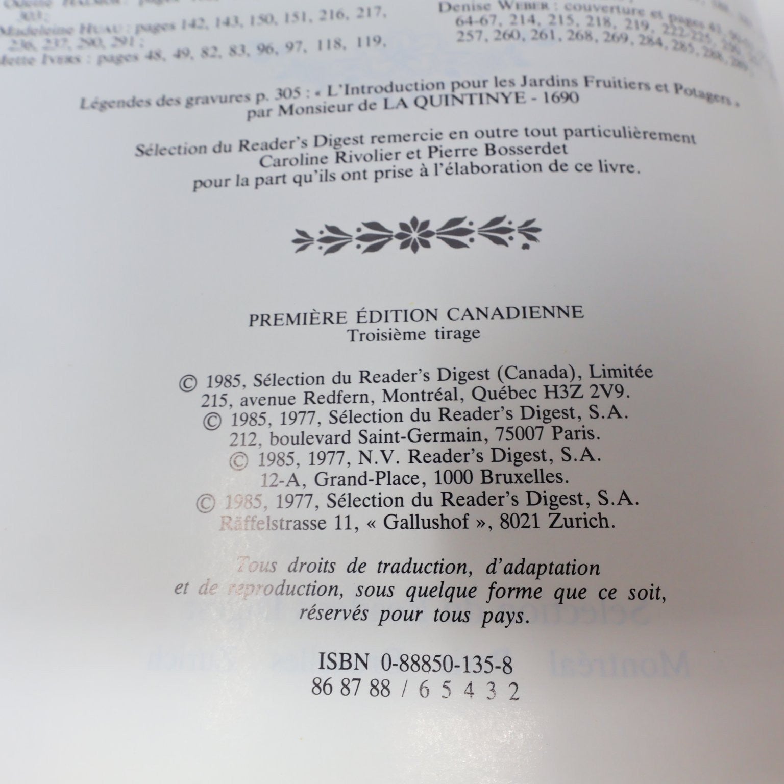 Secrets et vertus des plantes médicinales 1985 Reader's Digest Français/French