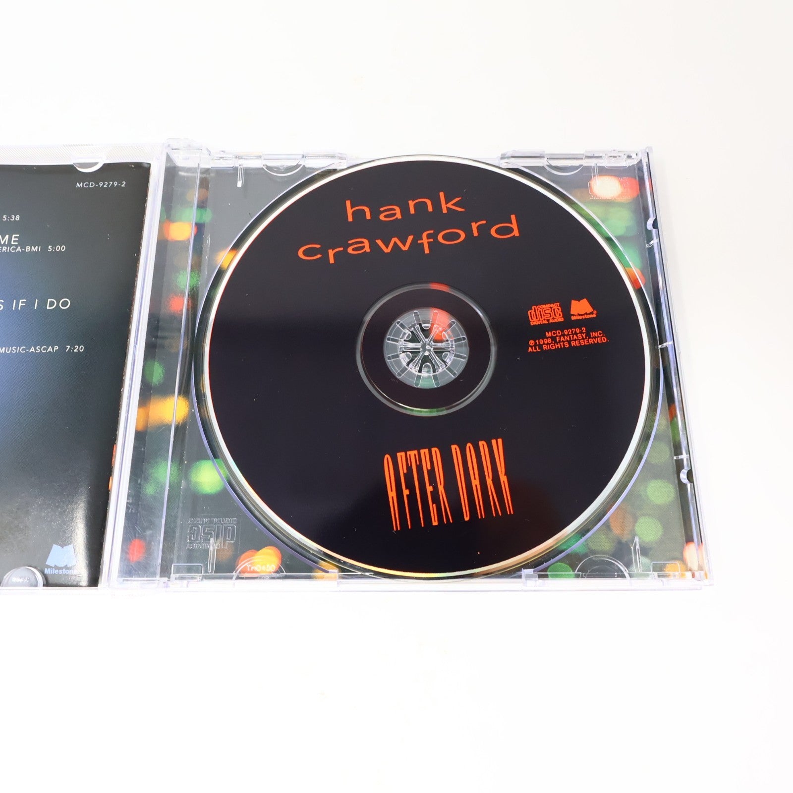 After Dark CD Hank Crawford Milestone 1998 Jazz Funk Soul MCD-9279-2 90s