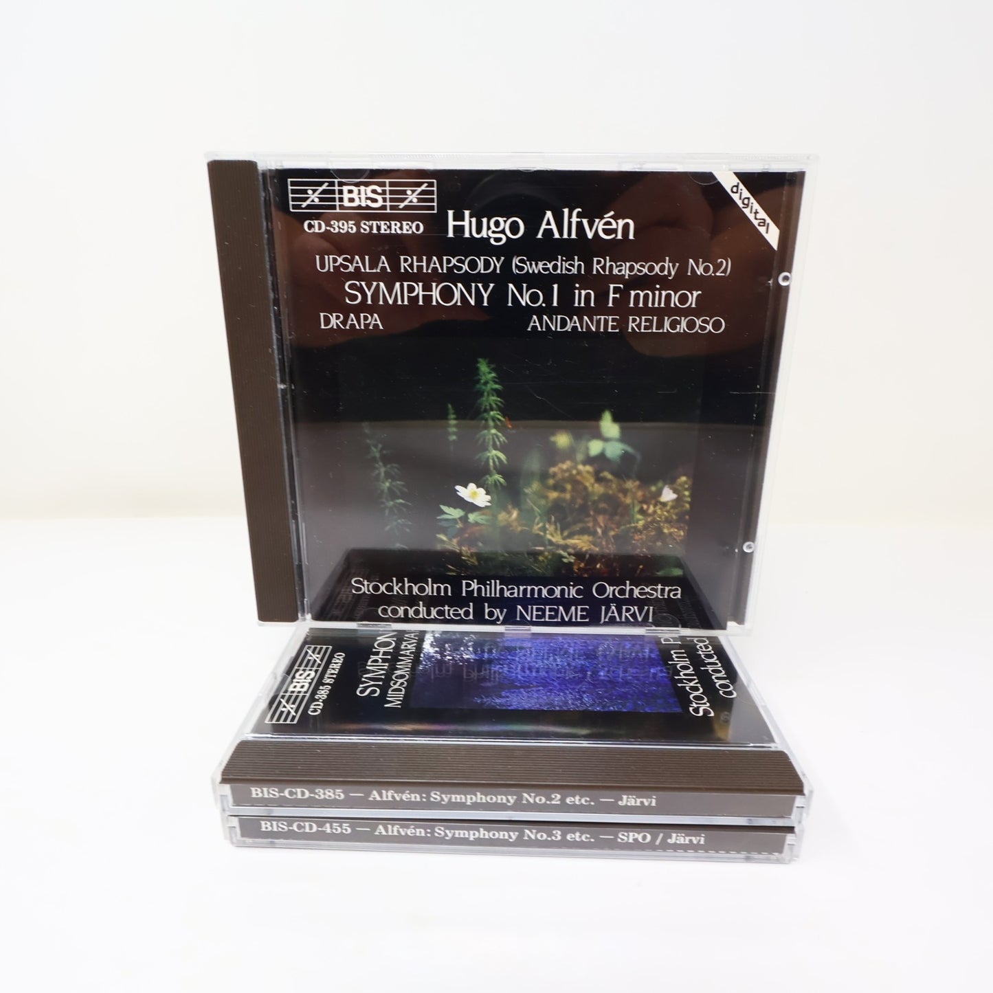 Hugo Alfvén 3 CD Lot Symphony 1-2-3 Stockholm Philharmonic Orchestra/Neeme Järvi