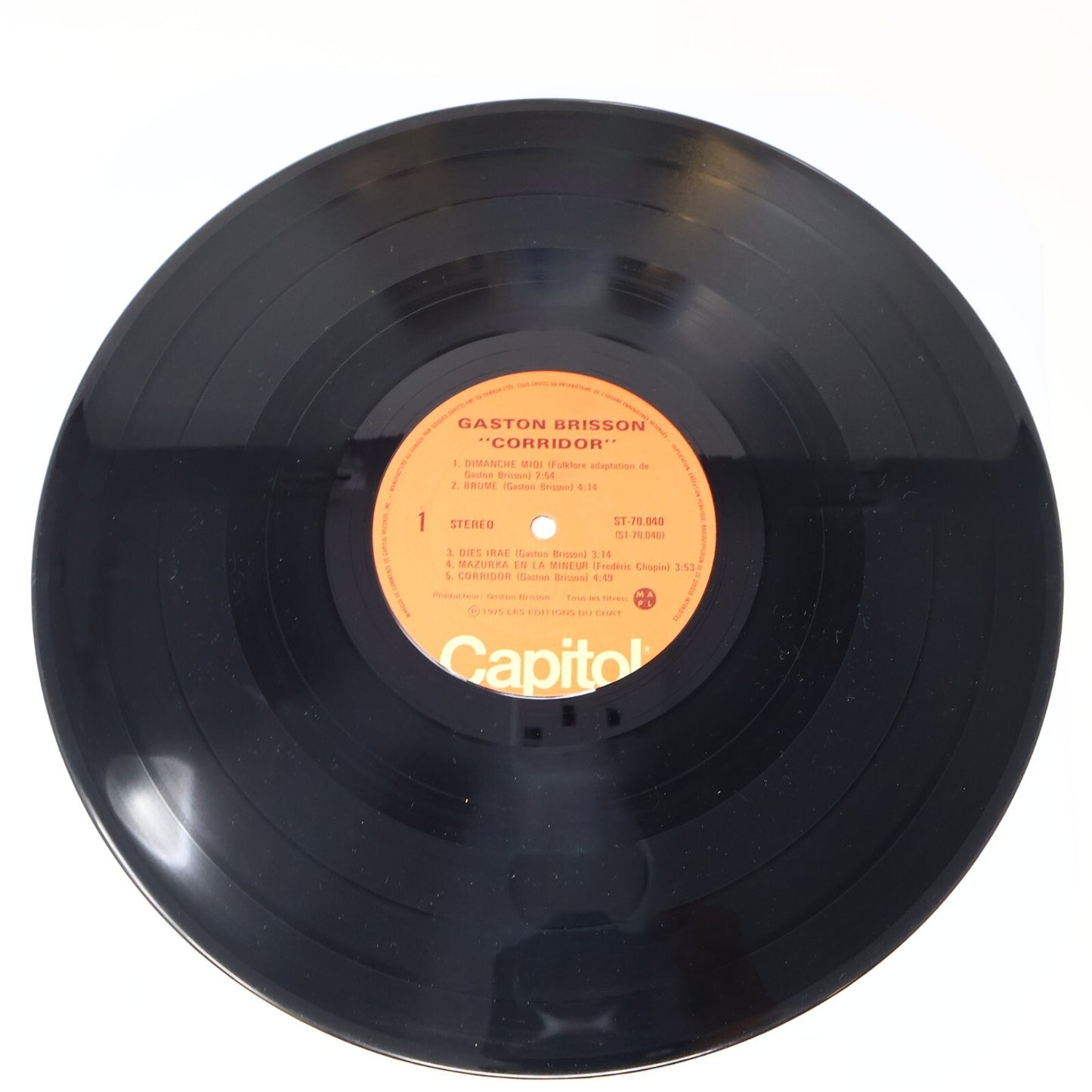 Gaston Brisson Lot 3 Disques LP Record Corridor/Filigranes/En Spectacle 1970s