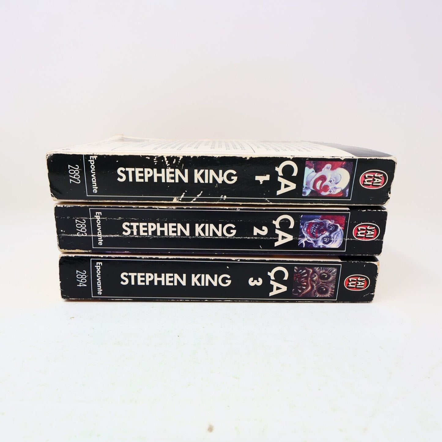 Lot 3 Livres Ça #1-3 de Stephen King It J'ai Lu Série Complète Français Vintage