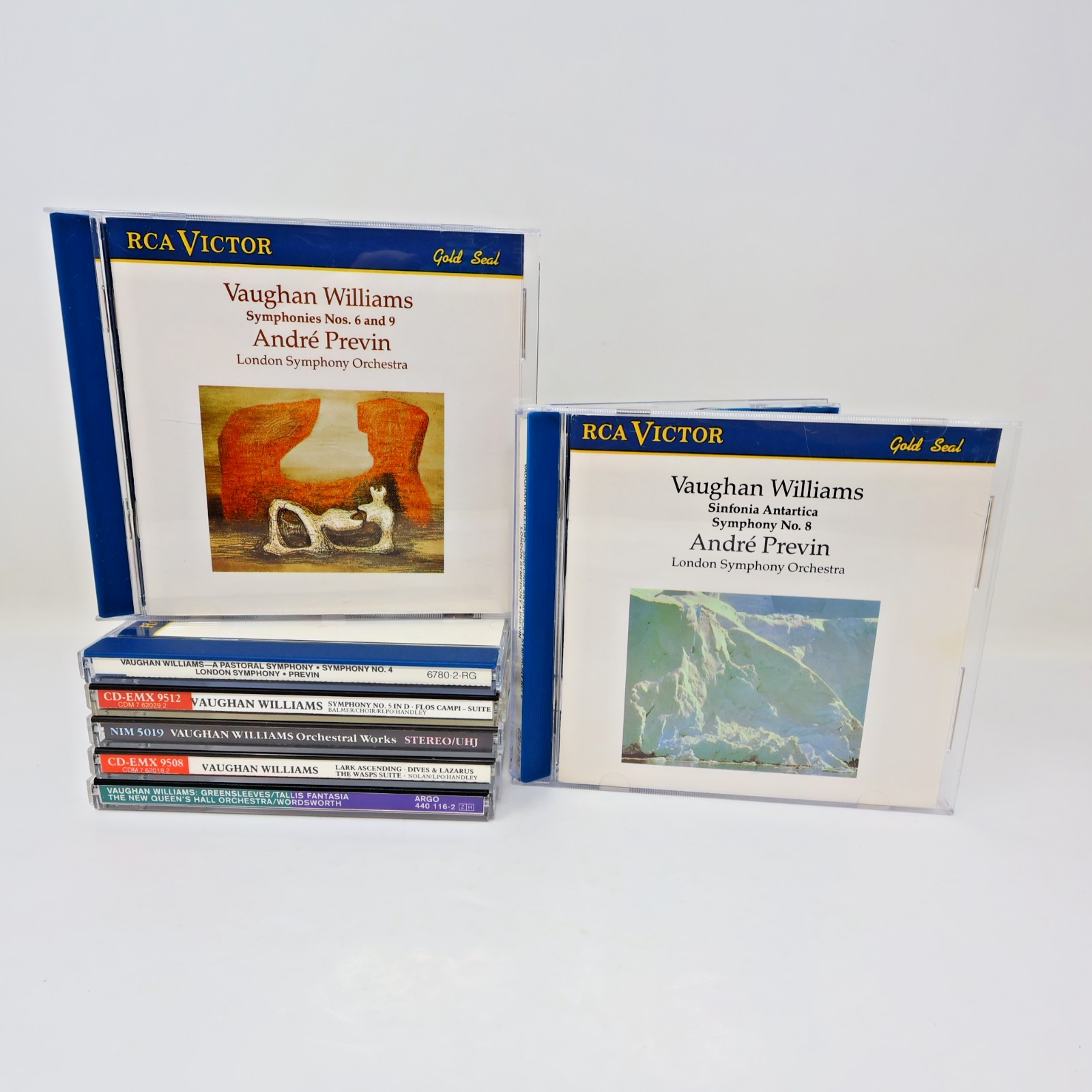 Ralph Vaughan Williams 7 CDs Lot Symphony #4-5-6 8-9/Sinfonia Antartica
